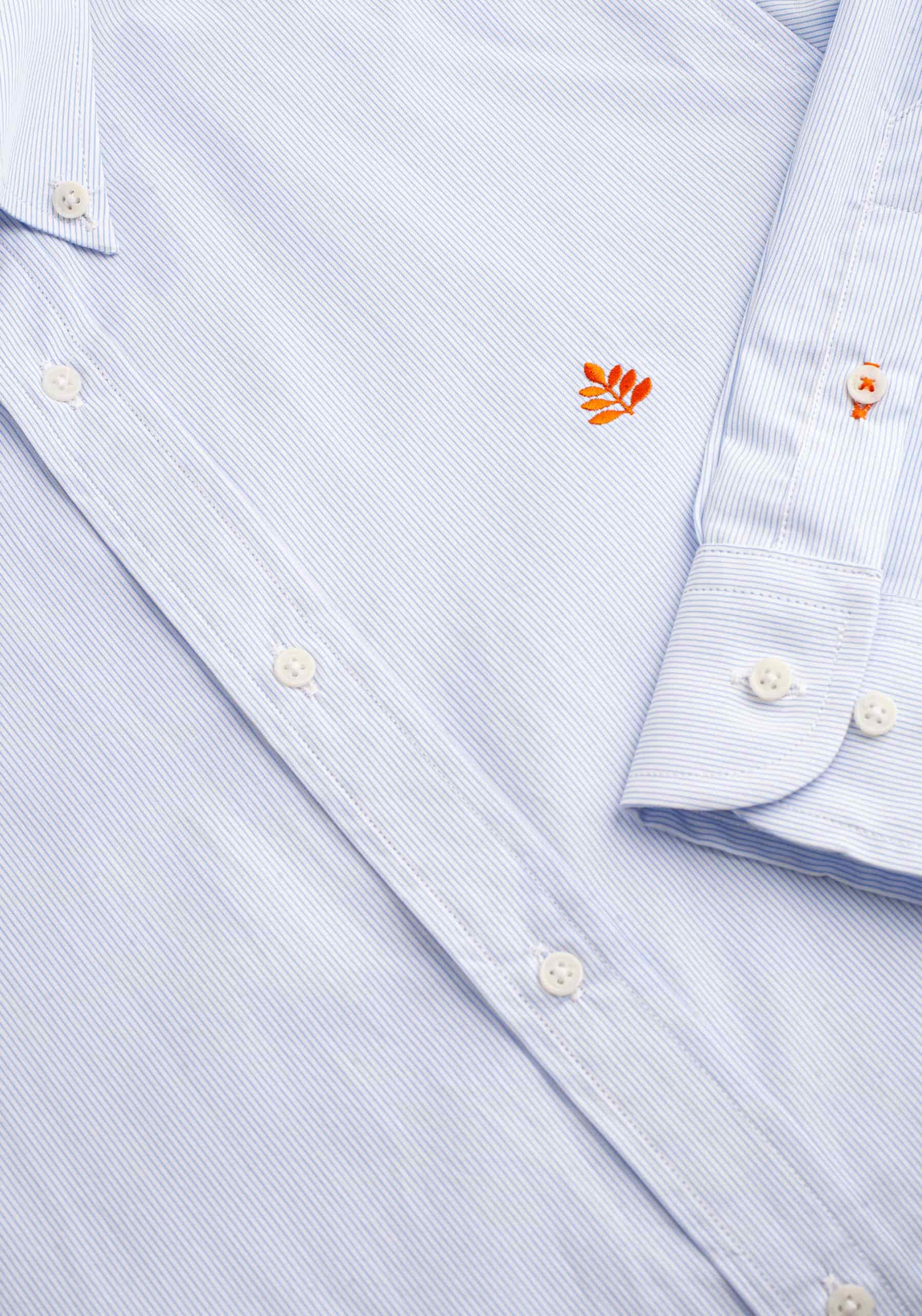 Camisa H CBD Rayas L-Nar Azul-Blanco - miniatura 3