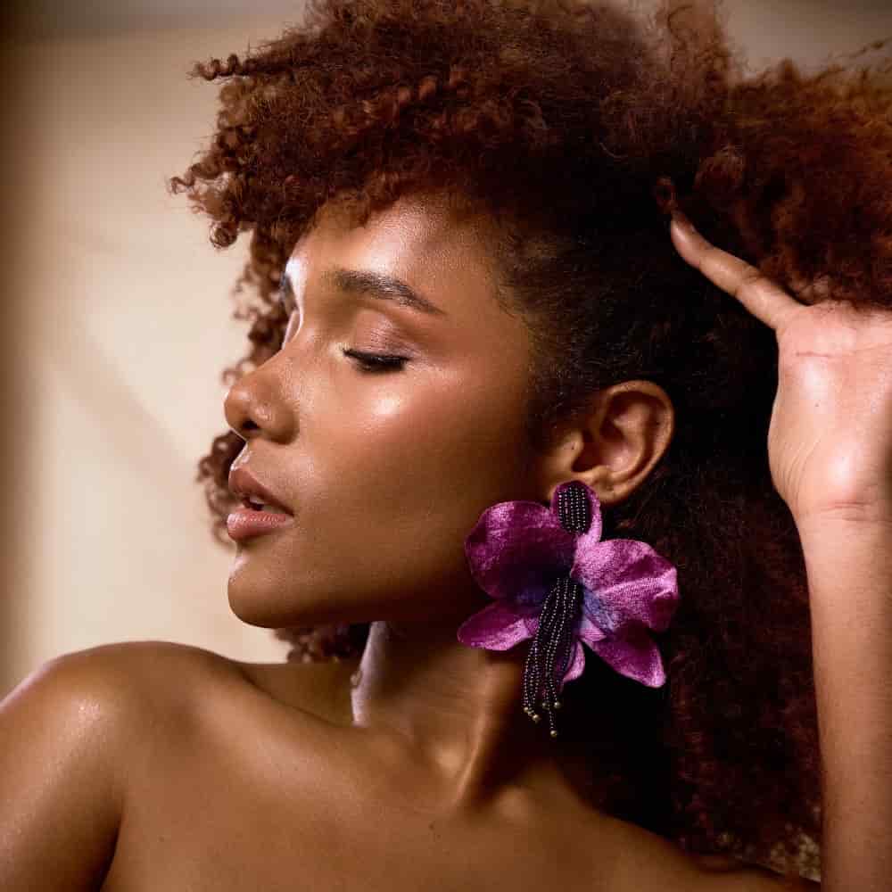 Aretes Orquídea Alma Topos - miniatura 6