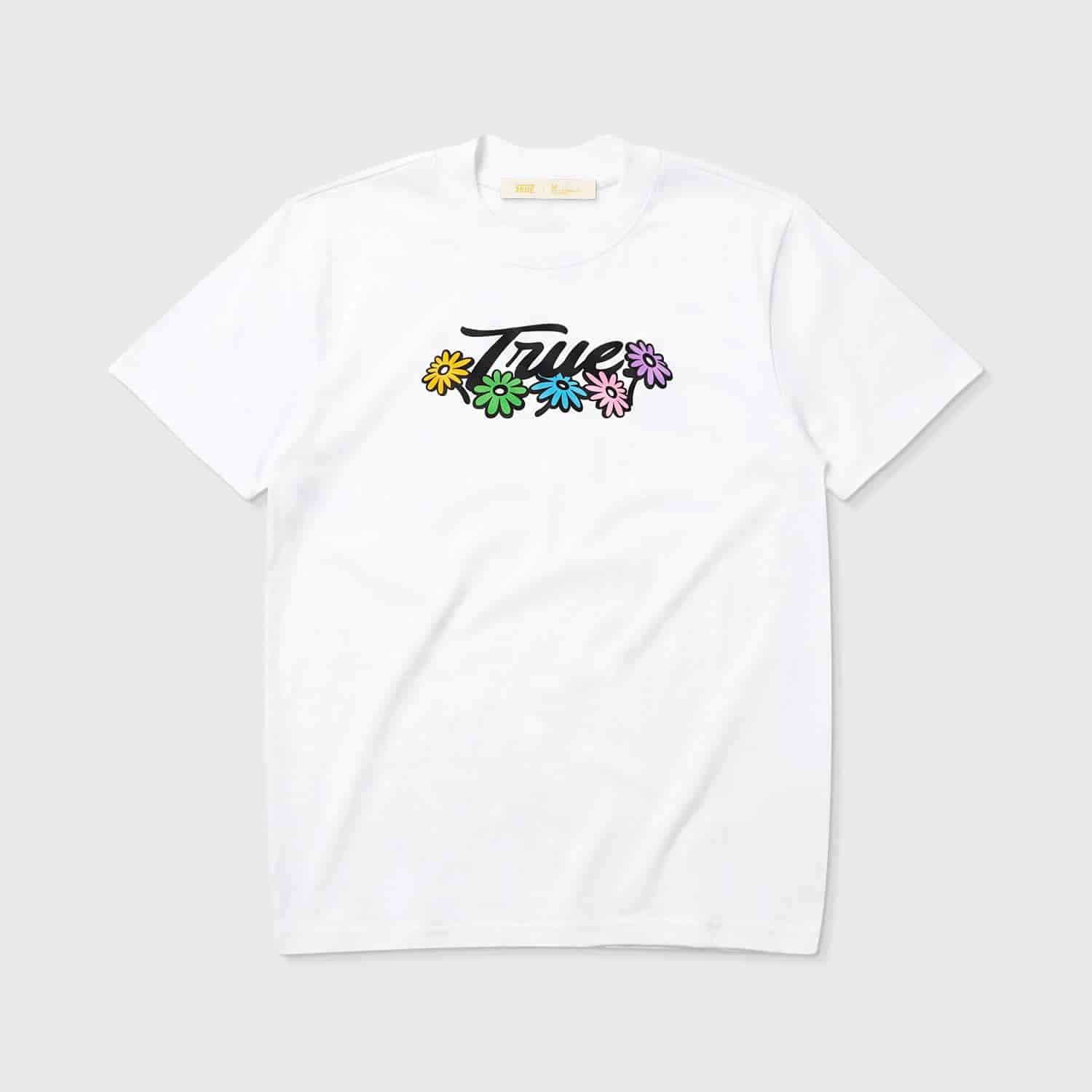 Flowers Logo T-Shirt - White - miniatura 1