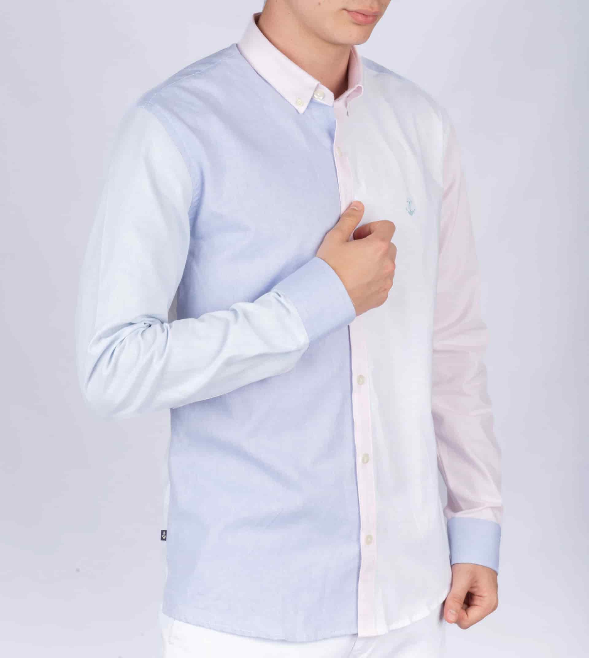 Camisa Oxford Blanca Multicolor - miniatura 4