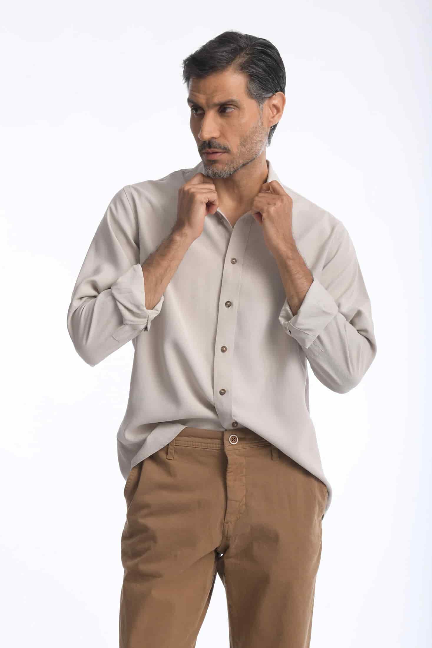 Camisa Cefiro Oliva - miniatura 4