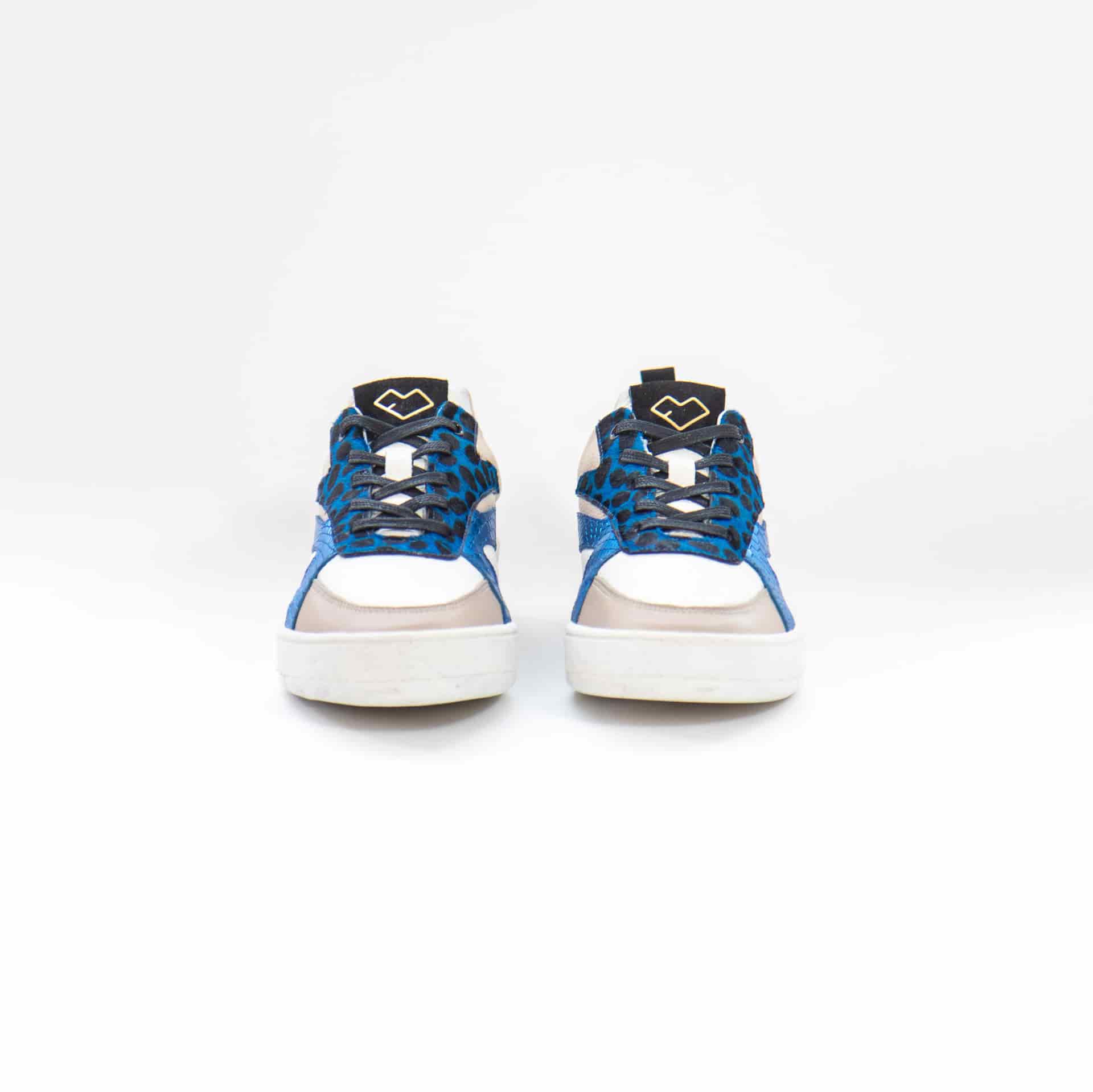 Tenis Angelica - Azul y Beige - miniatura 2