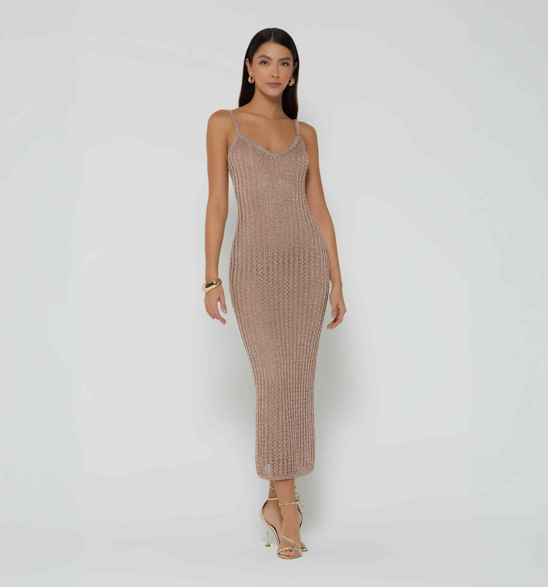 Vestido para mujer de tejido abierto - miniatura 2