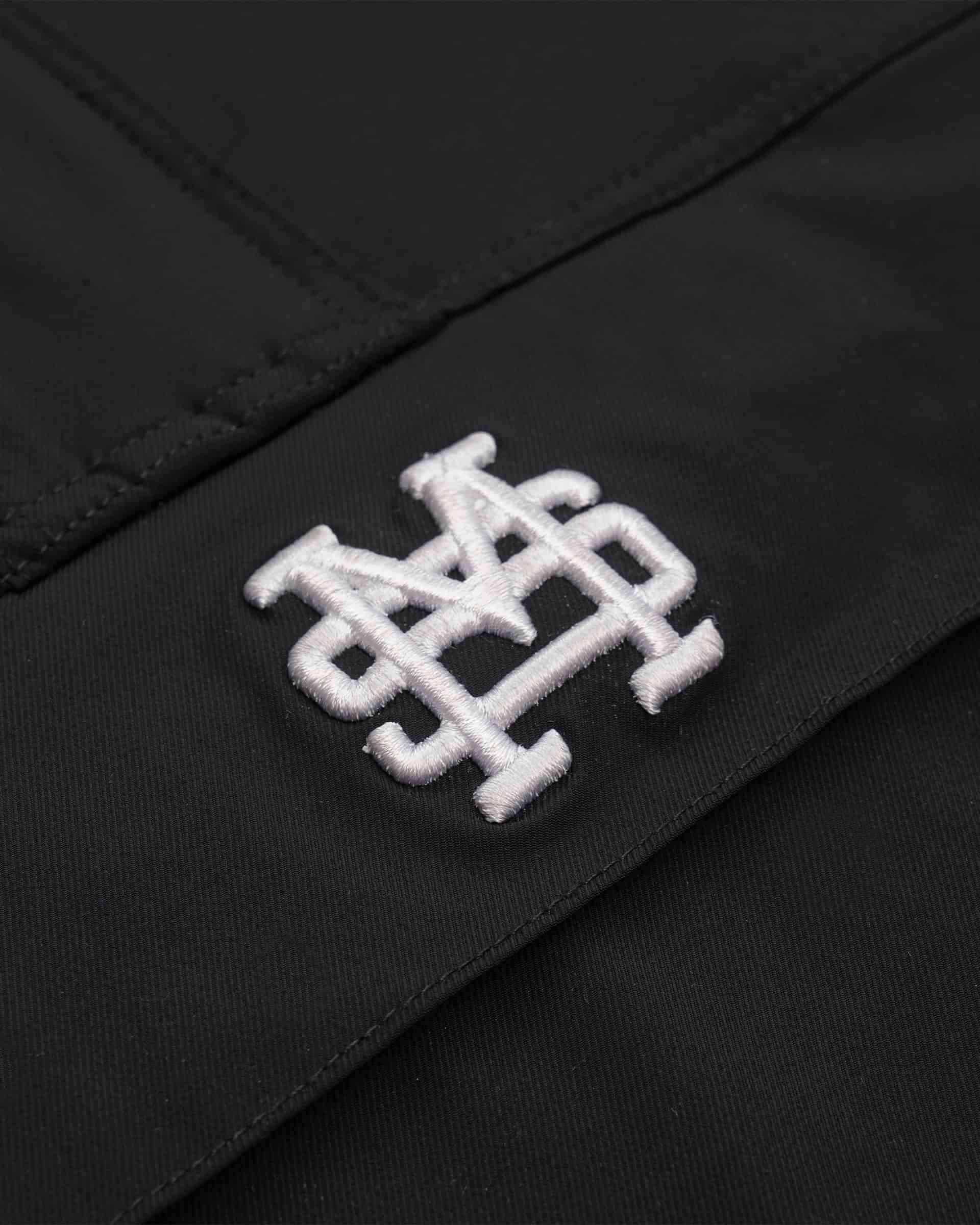 Monoic Windbreaker Jacket - Negro Oscuro - miniatura 4