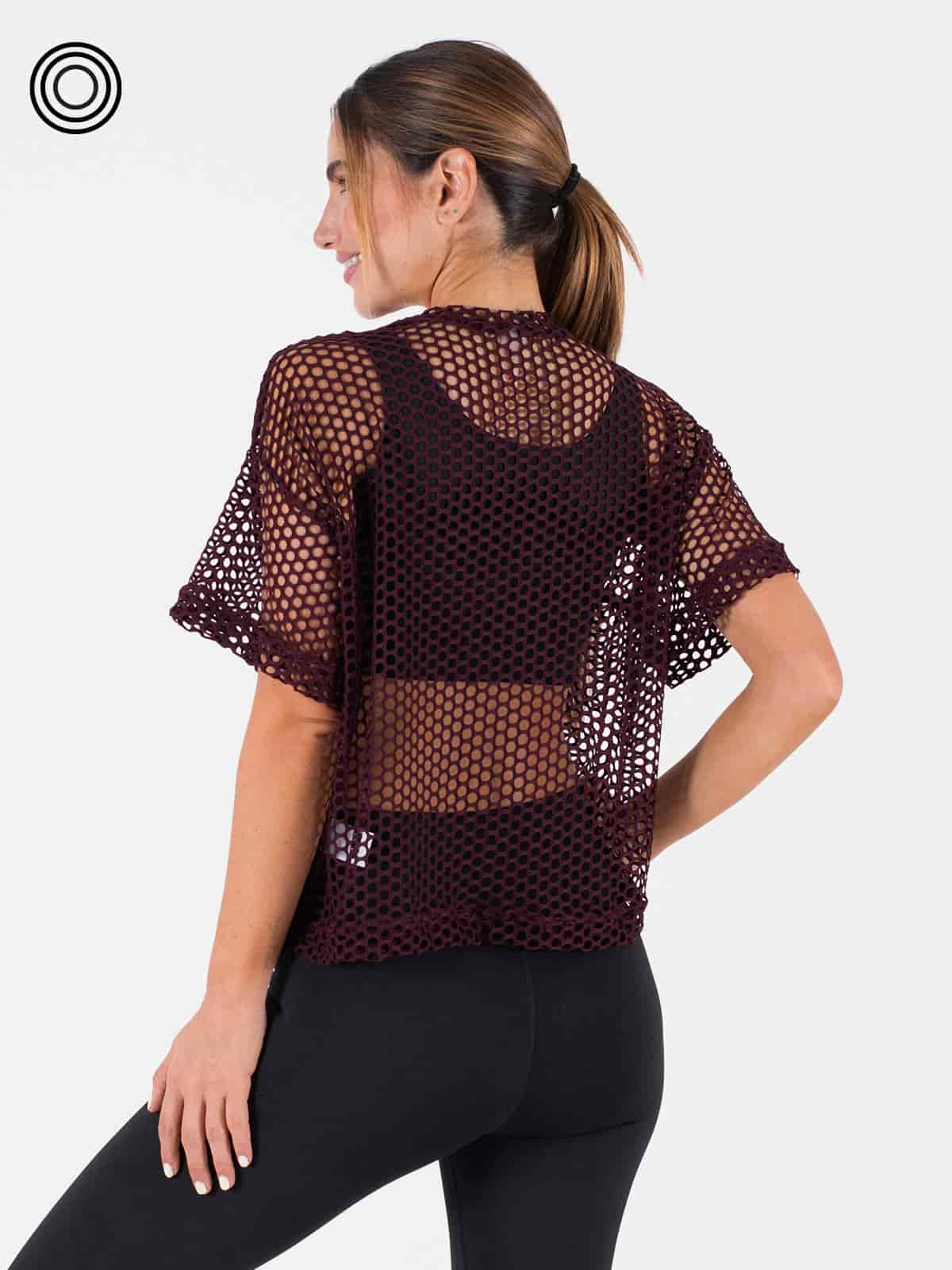 Tulum camiseta malla uva oscuro - miniatura 2
