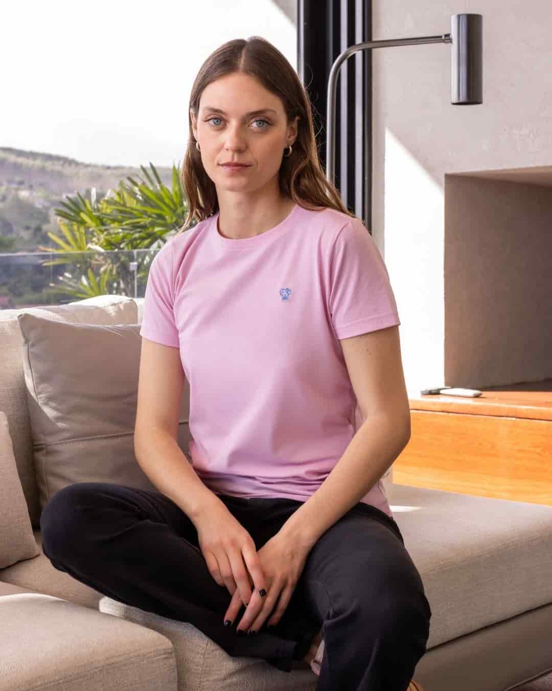 Camiseta Antimanchas de Mujer Rosado - miniatura 7