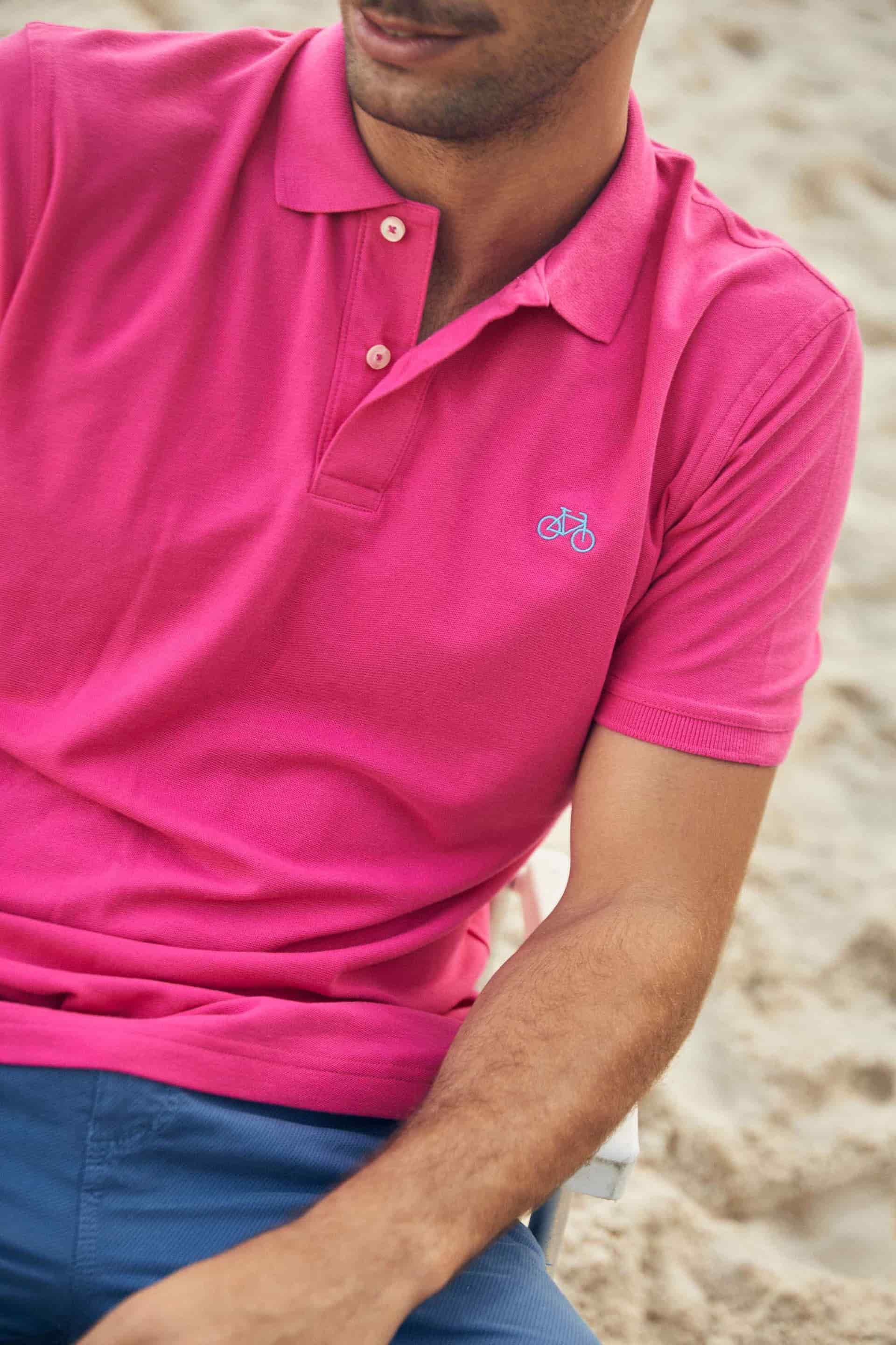 POLO MANGA CORTA FUCSIA - miniatura 4