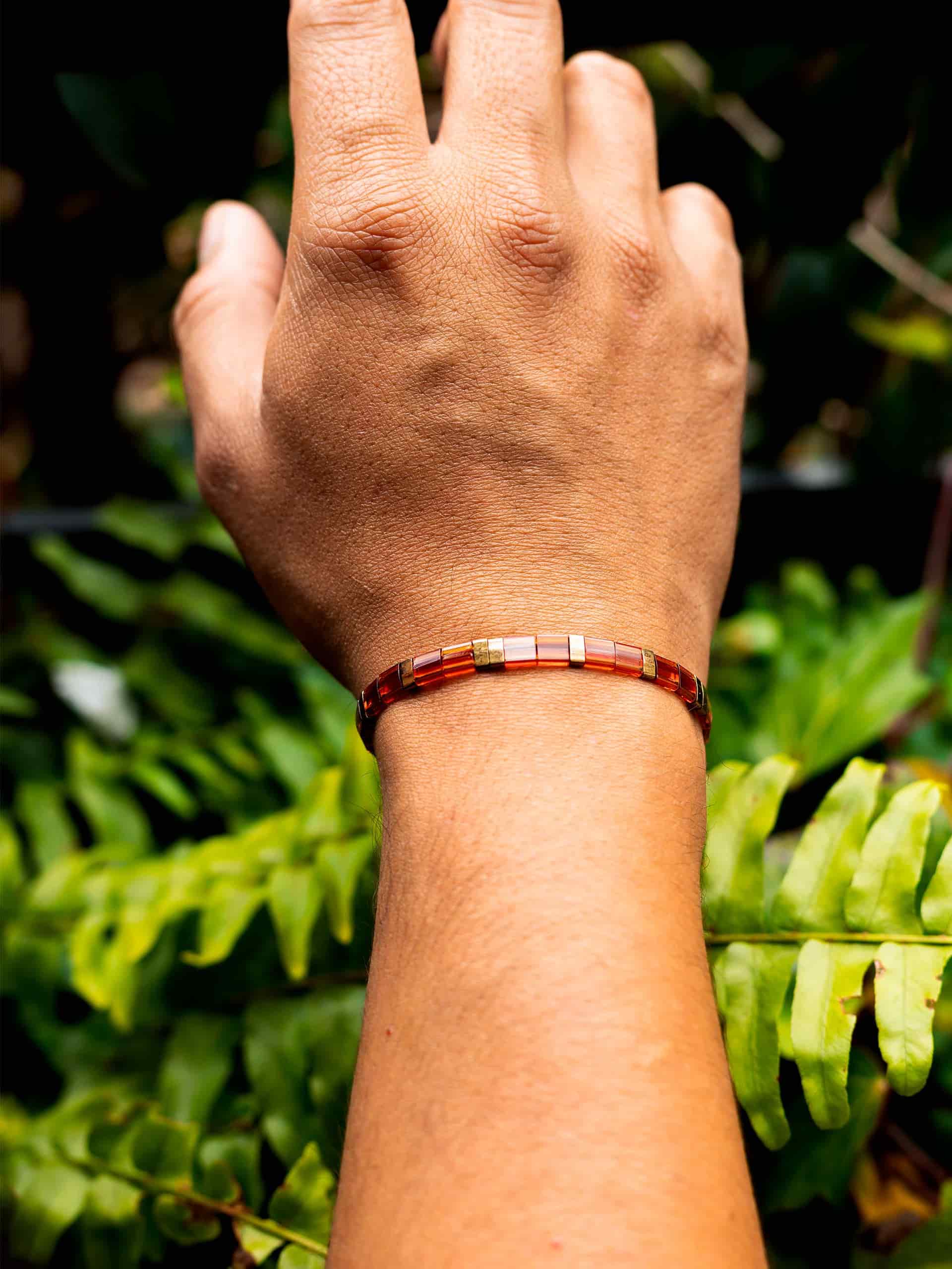 Brazalete Miyuki Tila Ambar - miniatura 3
