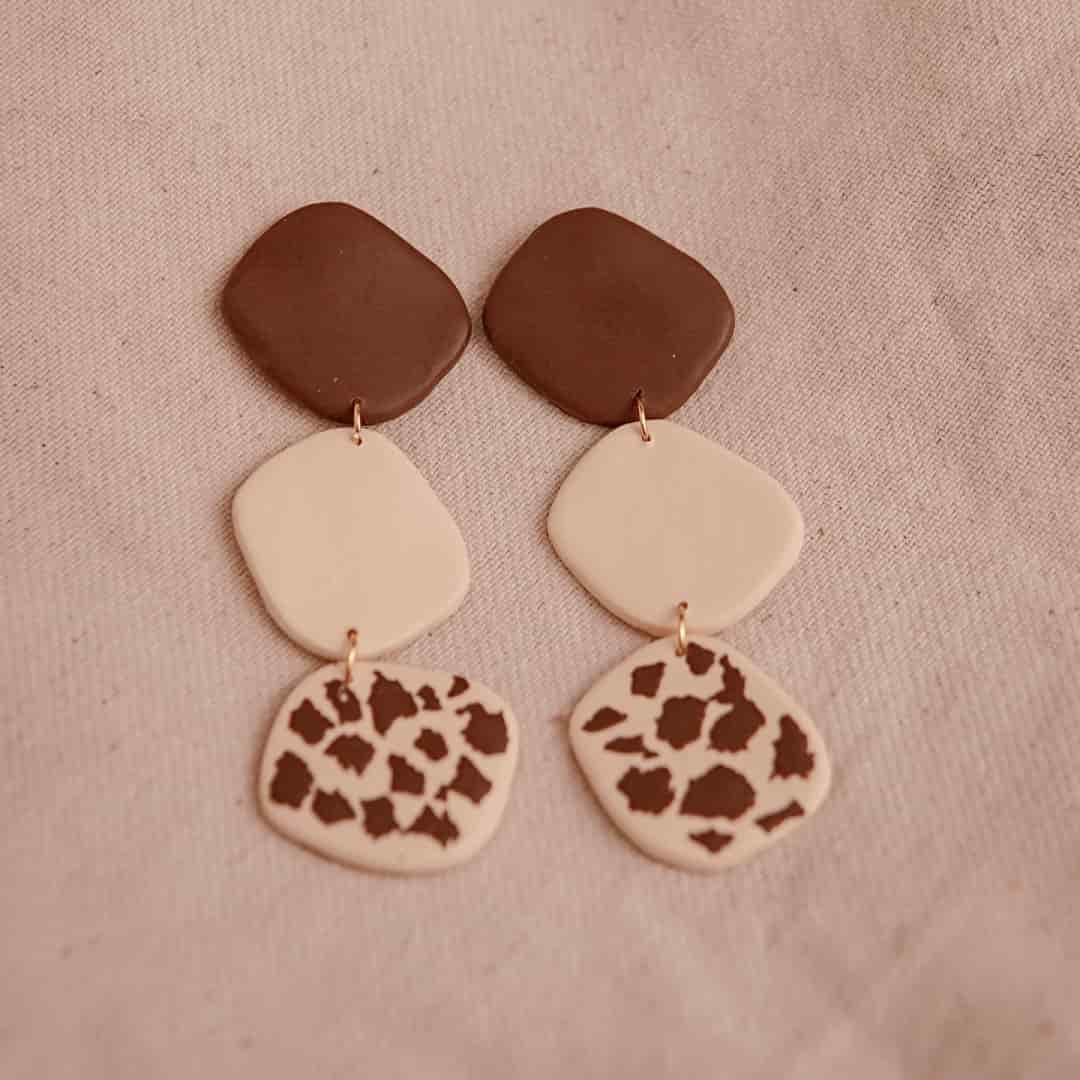 Aretes Circe Cow Print - miniatura 3