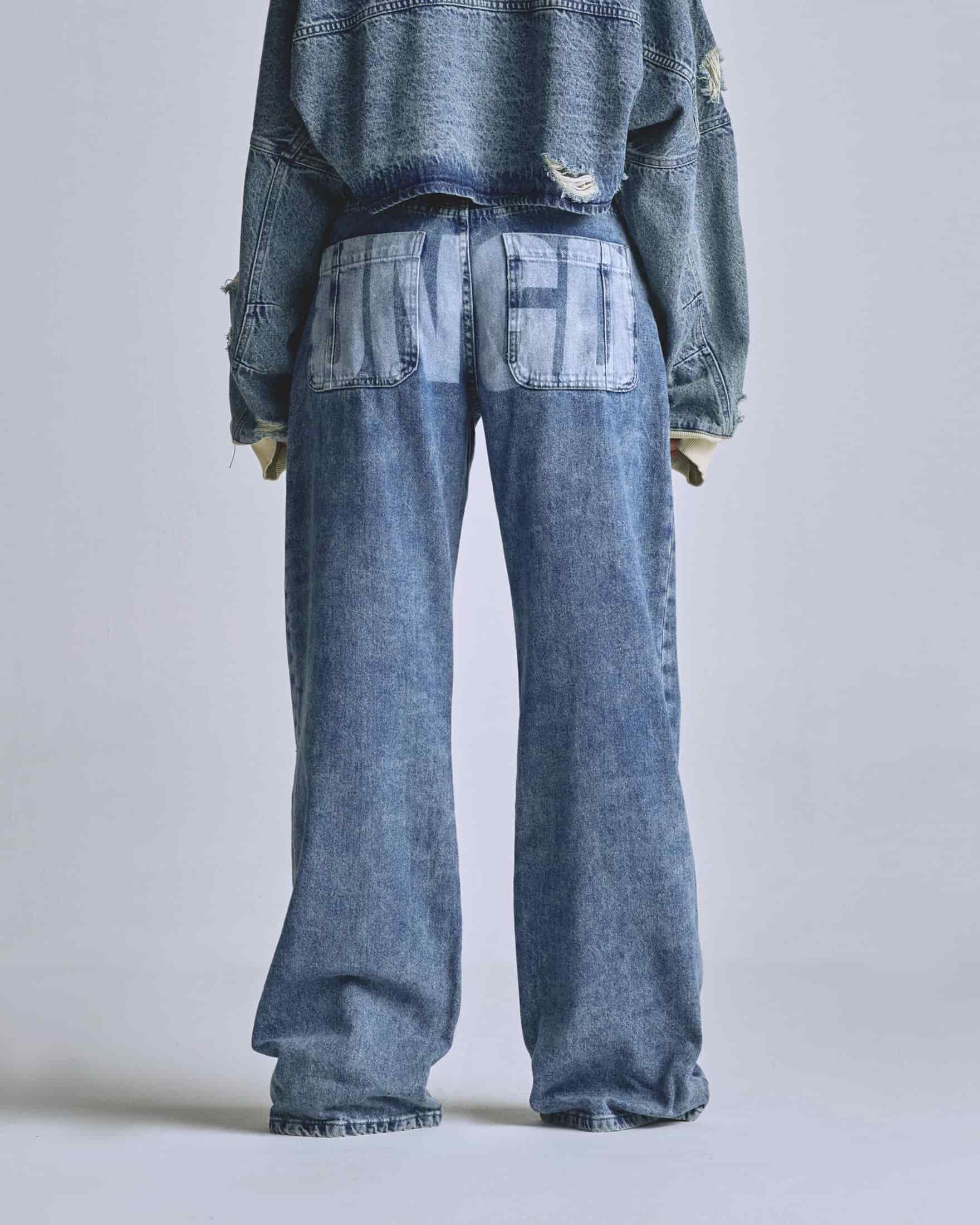 W Basics UNGD Wide Jean Washed Blue - miniatura 7