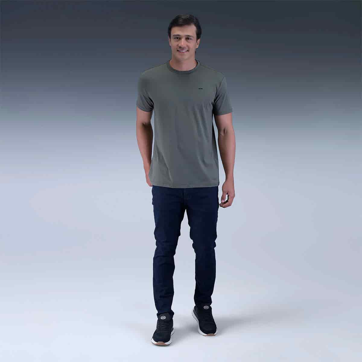 Camiseta Verde Básica - miniatura 4