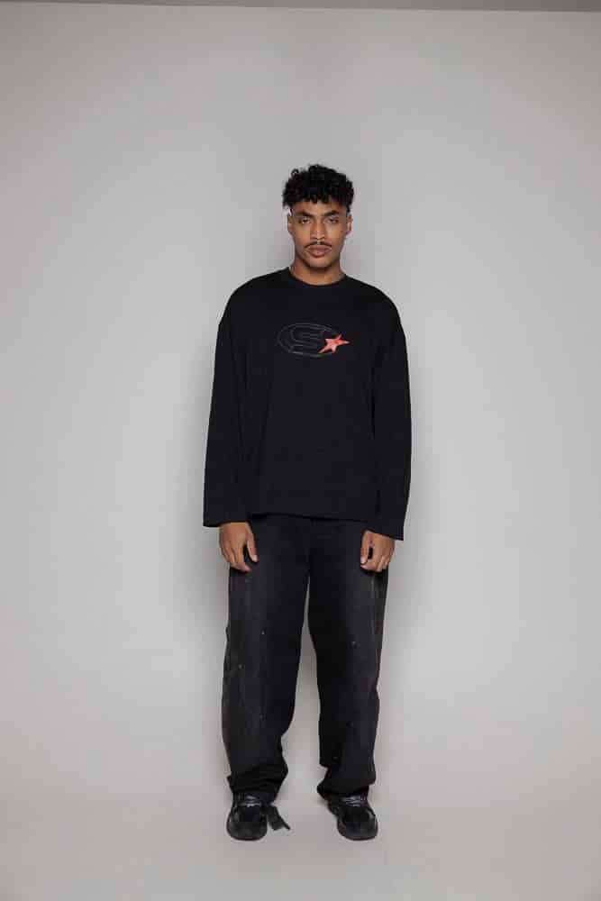 Baggy Courage Negro Taches - miniatura 5