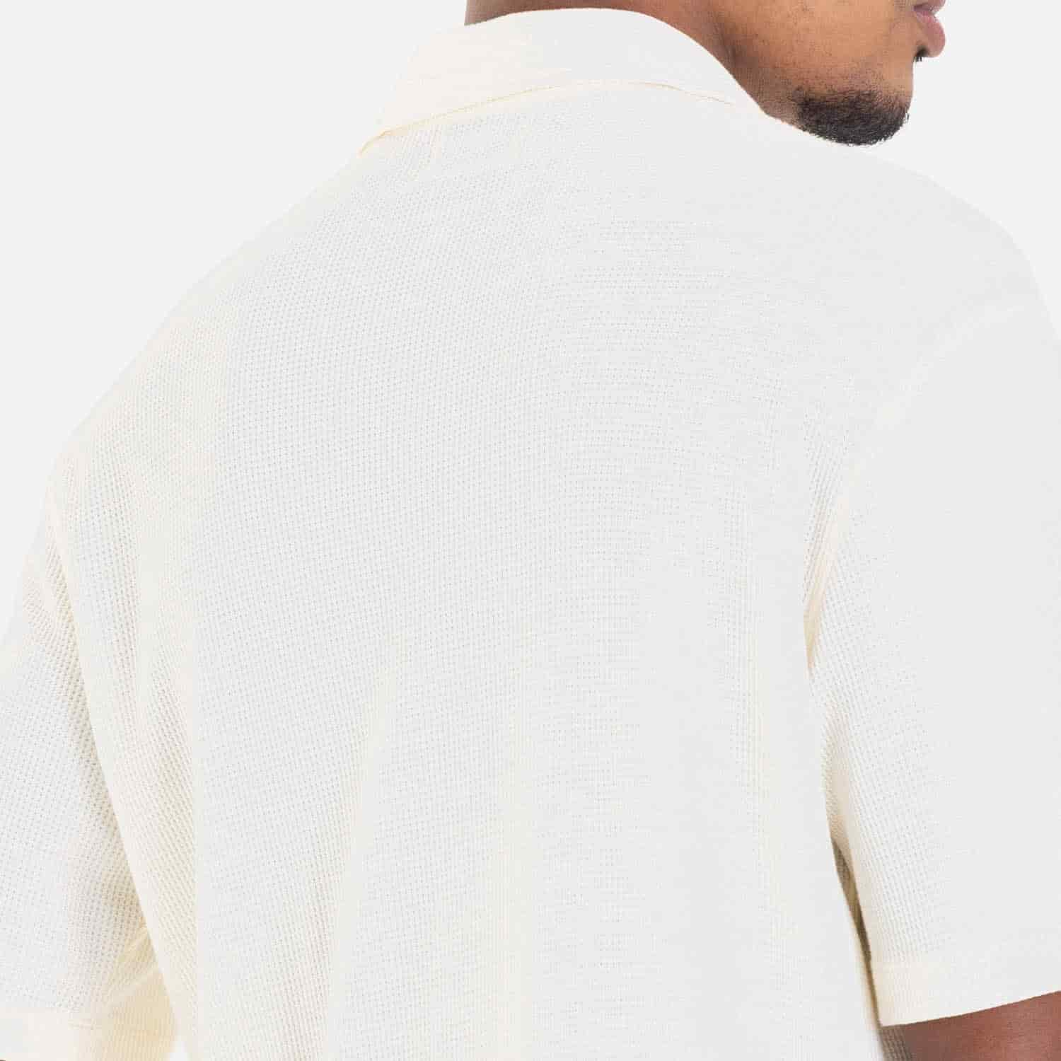 Relaxed Short Sleeve Shirt Ivory - miniatura 14