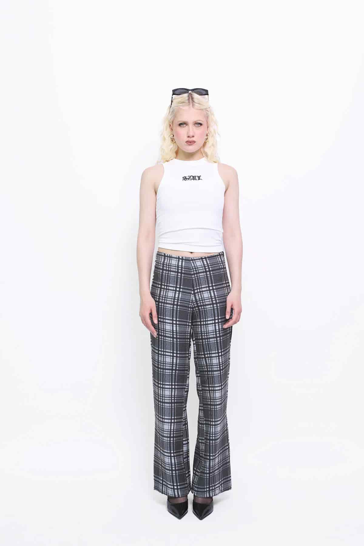 Everyday Pants in Black Plaid - miniatura 2