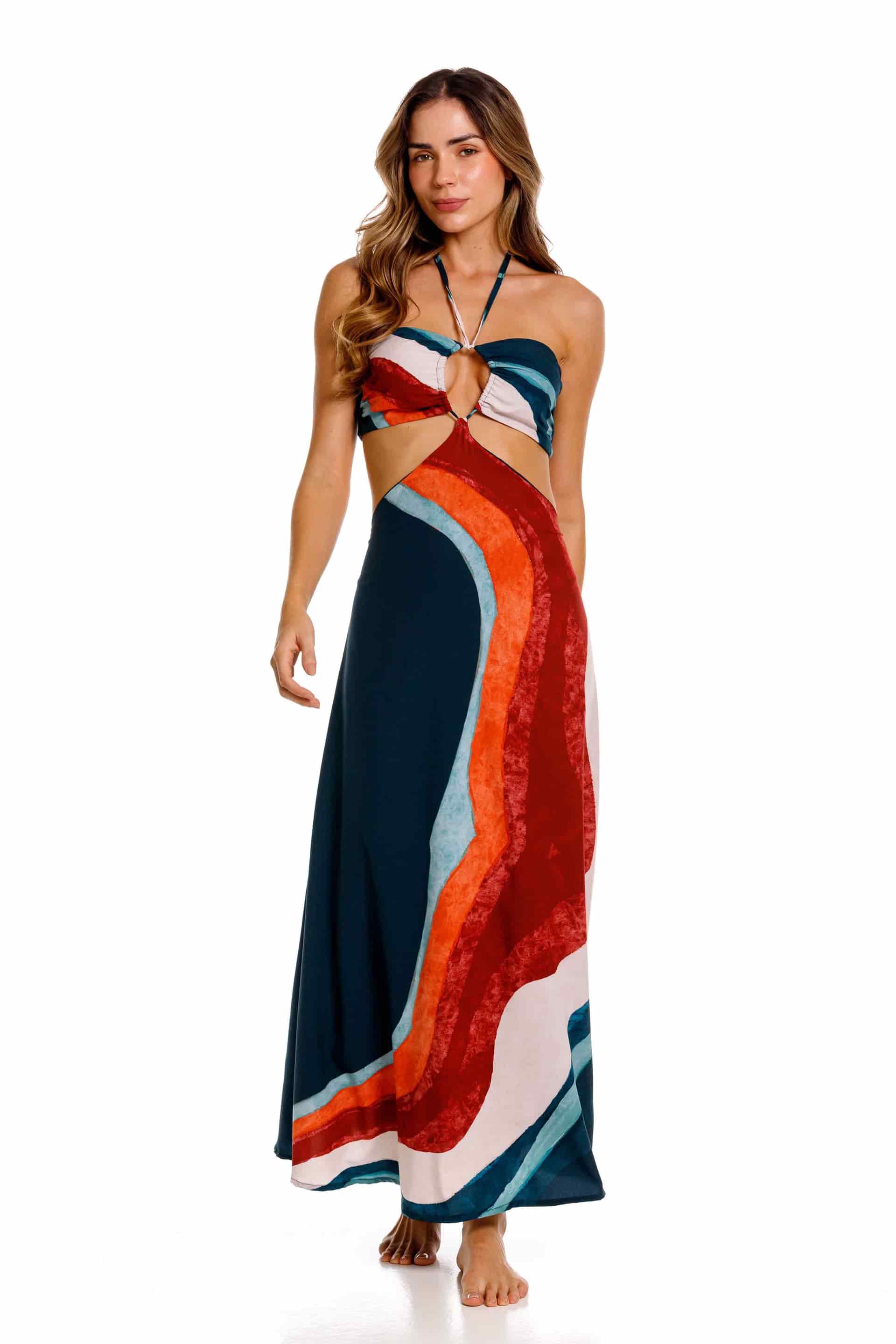 Vestido Brisa Nebula Verde - miniatura 1