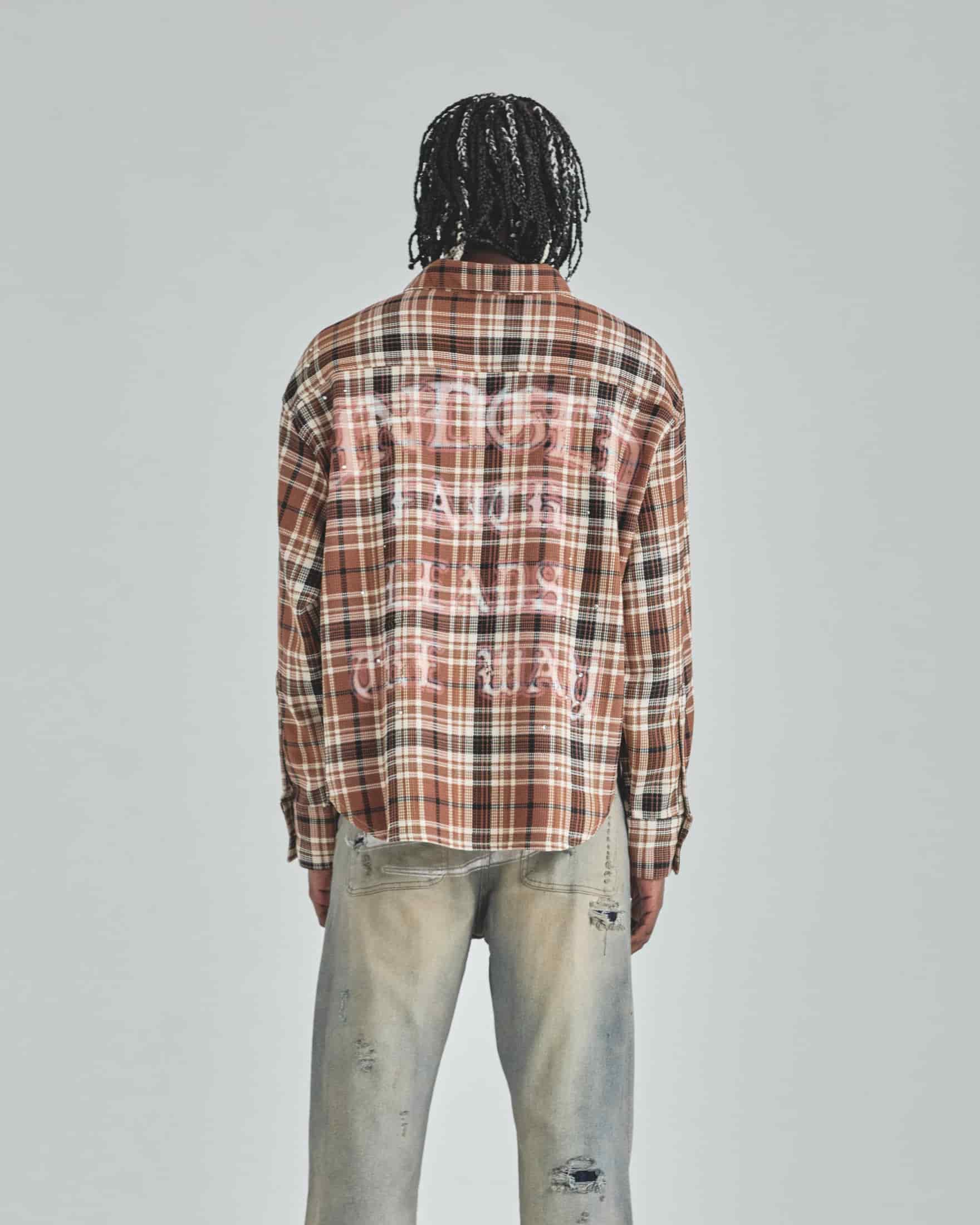 Act 1 Faith Flannel Shirt Plaid Brown - miniatura 7