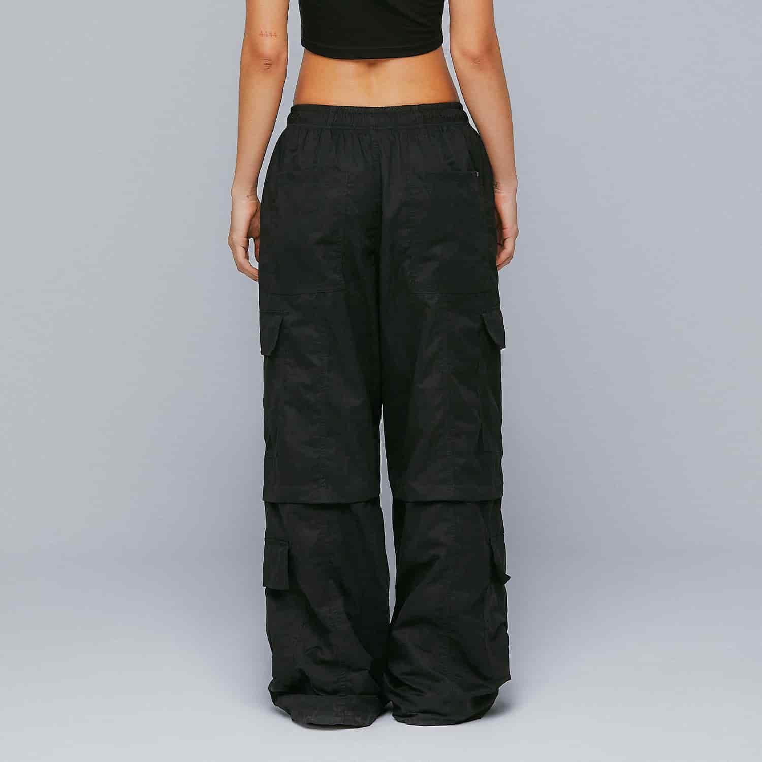 Active Baggy Cargo Pants - Black - miniatura 3