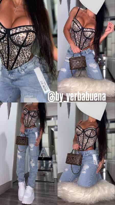 JEANS MOM FIT HELLO MISS - miniatura 4