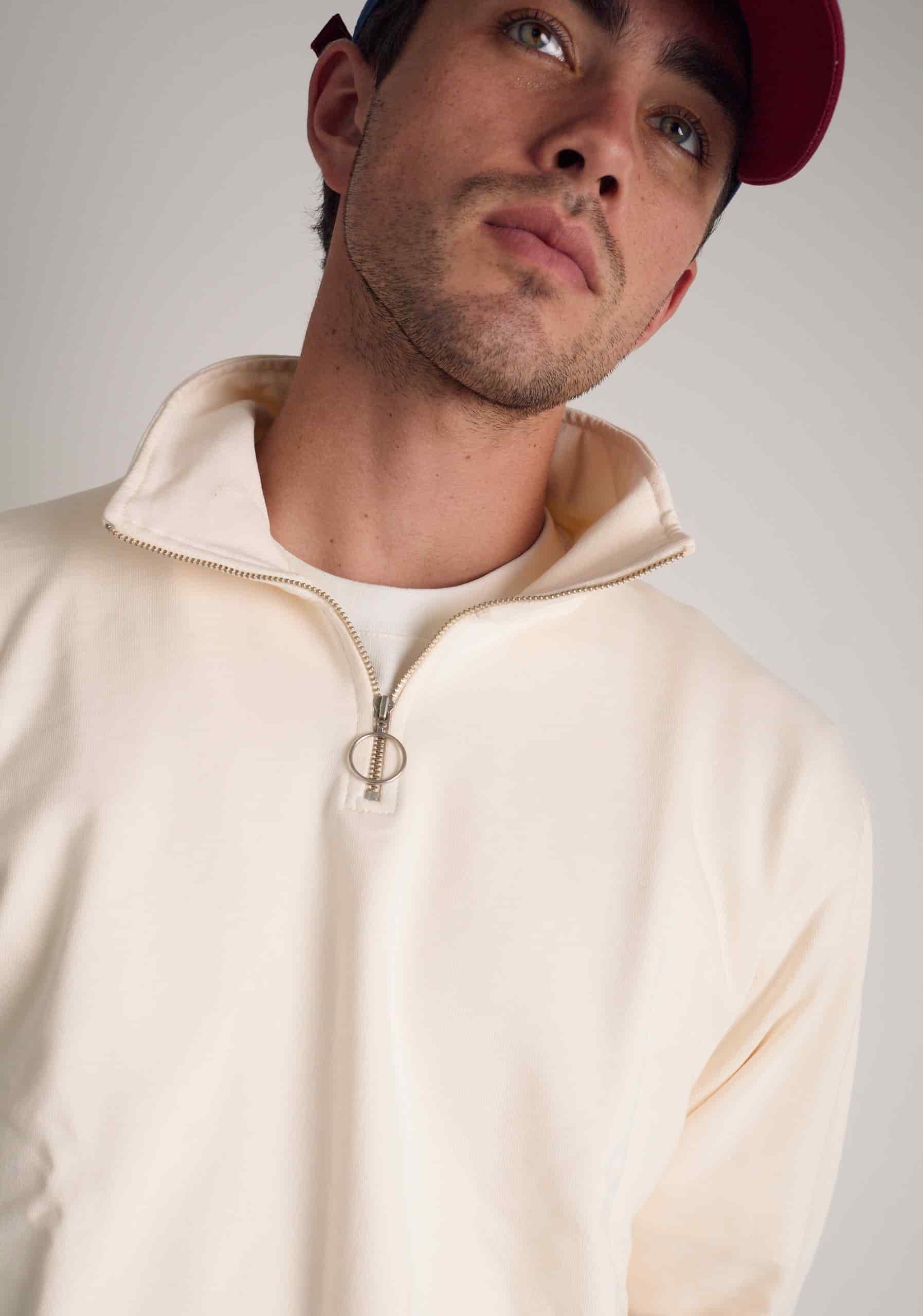 Buzo H Half Zip Oliver Marfil - miniatura 4