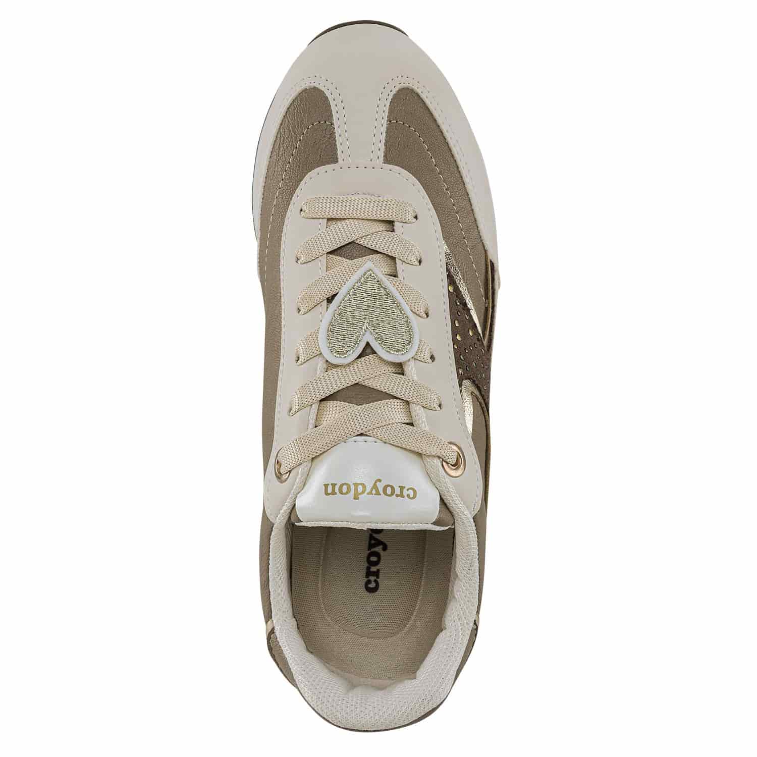 Tenis Urbanos Zuleika Beige-Oro Croydon Para Mujer - miniatura 3