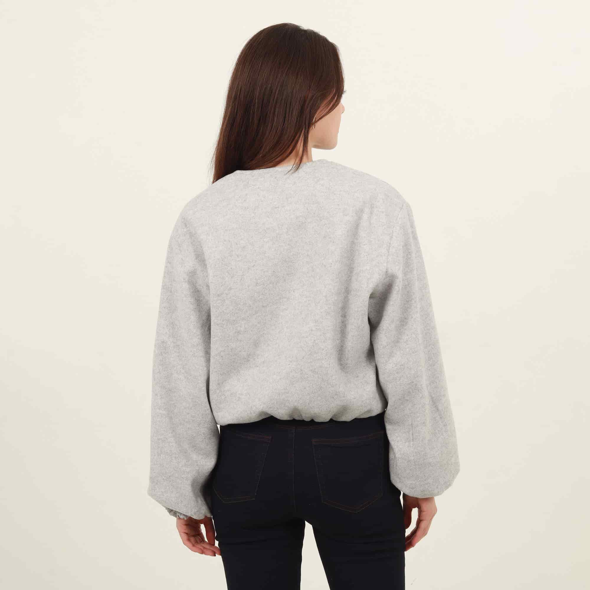 Chaqueta bomber cuello redondo - miniatura 3