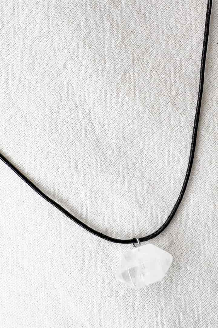 Collar cuerda cristal hexágono - miniatura 3
