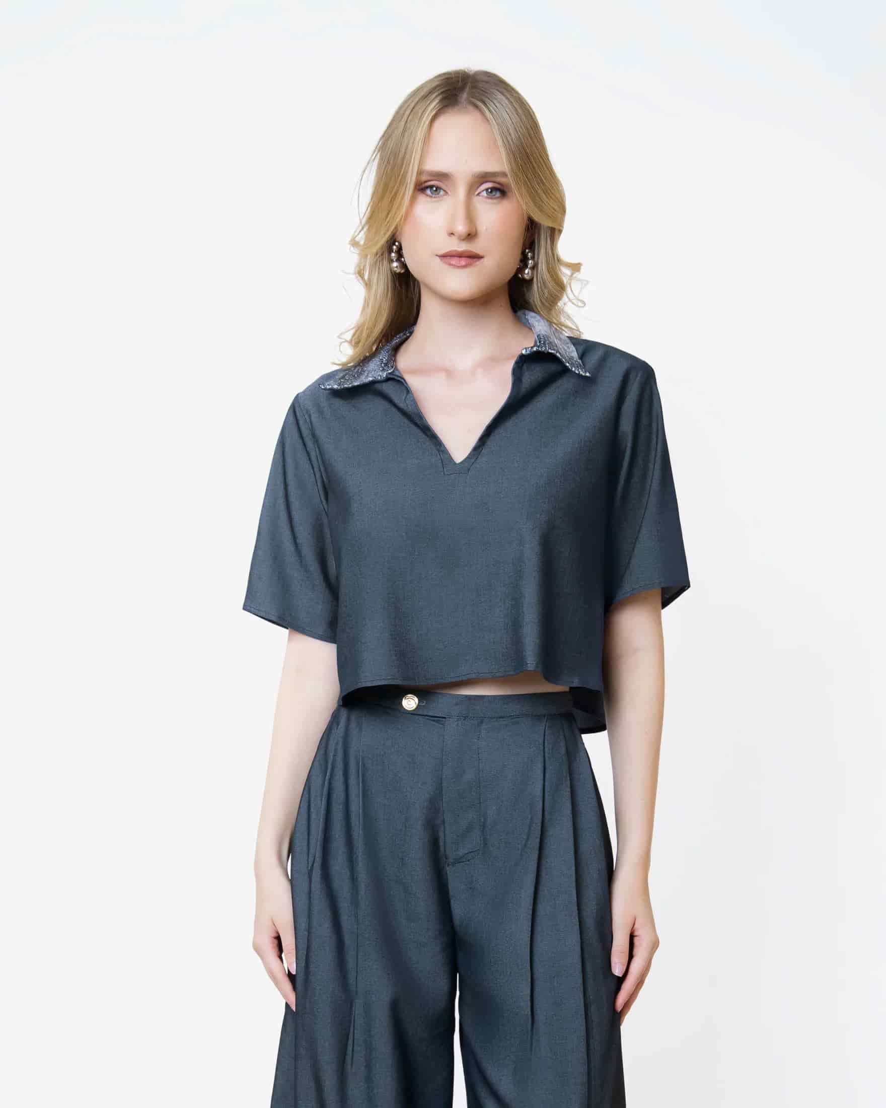 Dark Gray Twist Top - miniatura 5