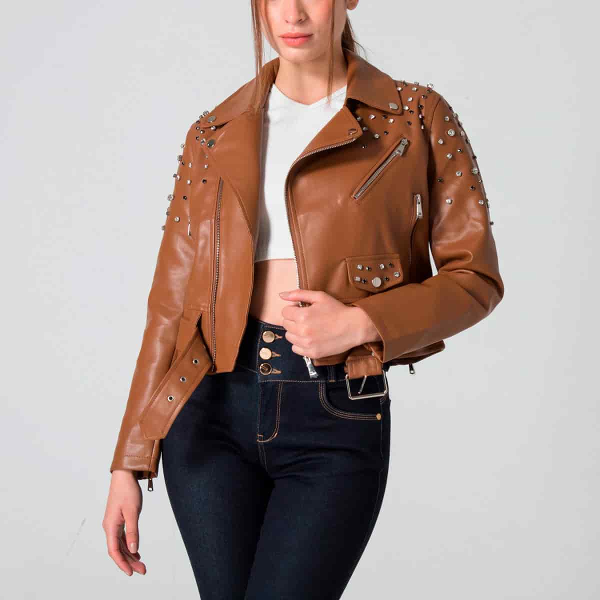 Chaqueta Sintetica Biker Crystal - miniatura 32