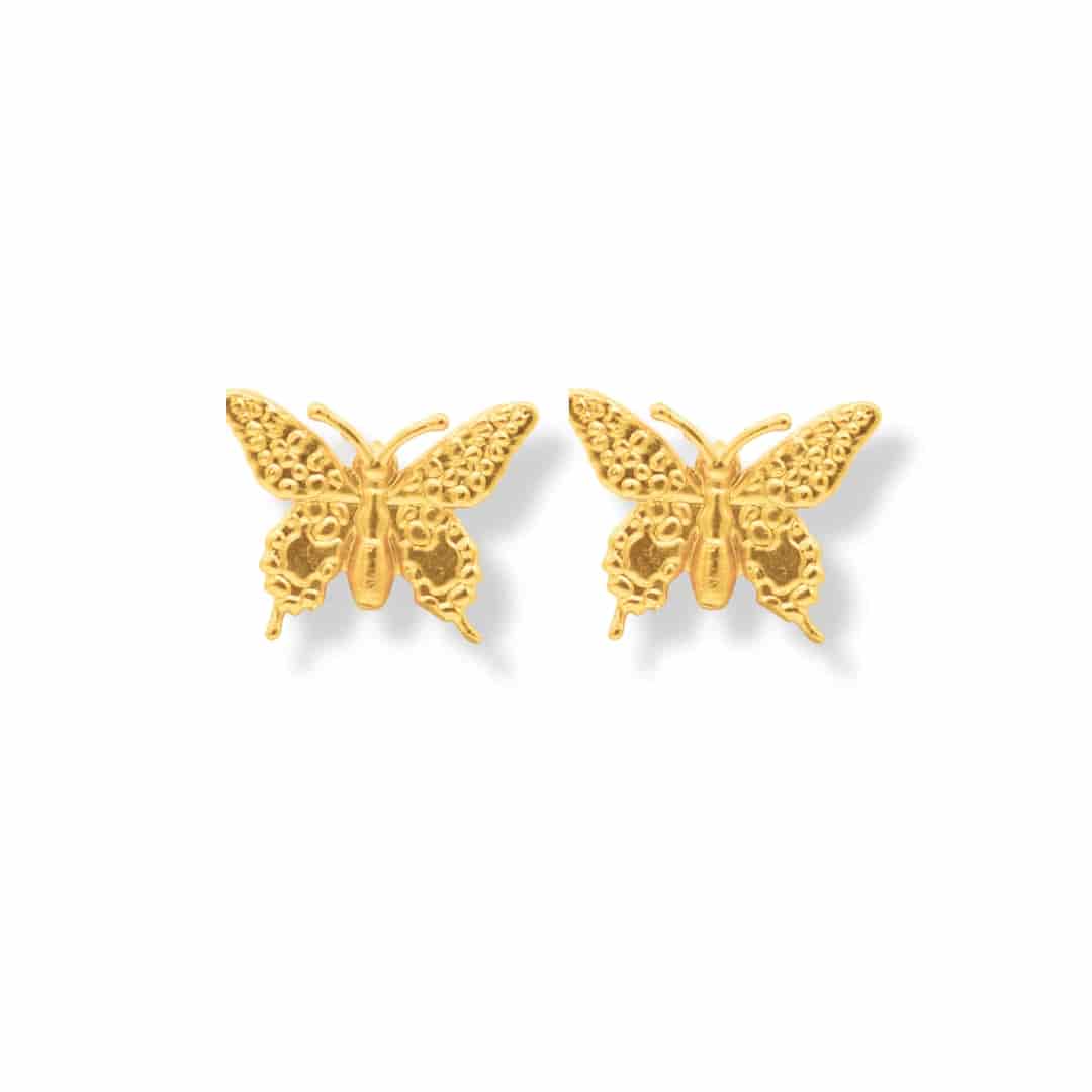 Aretes de mariposa mediana - miniatura 2