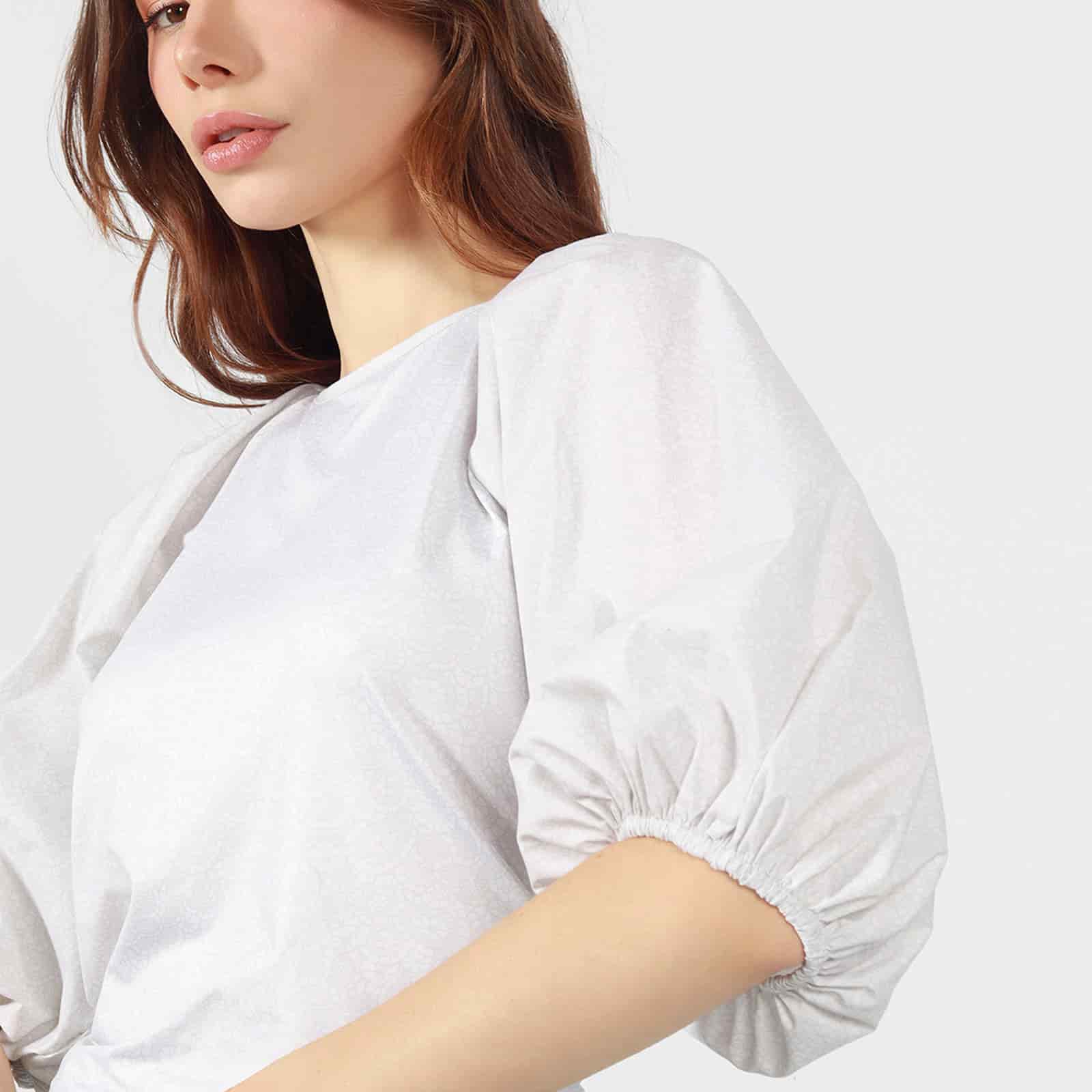 Blusa Cuello Bandeja Manga 3cuartos - miniatura 1
