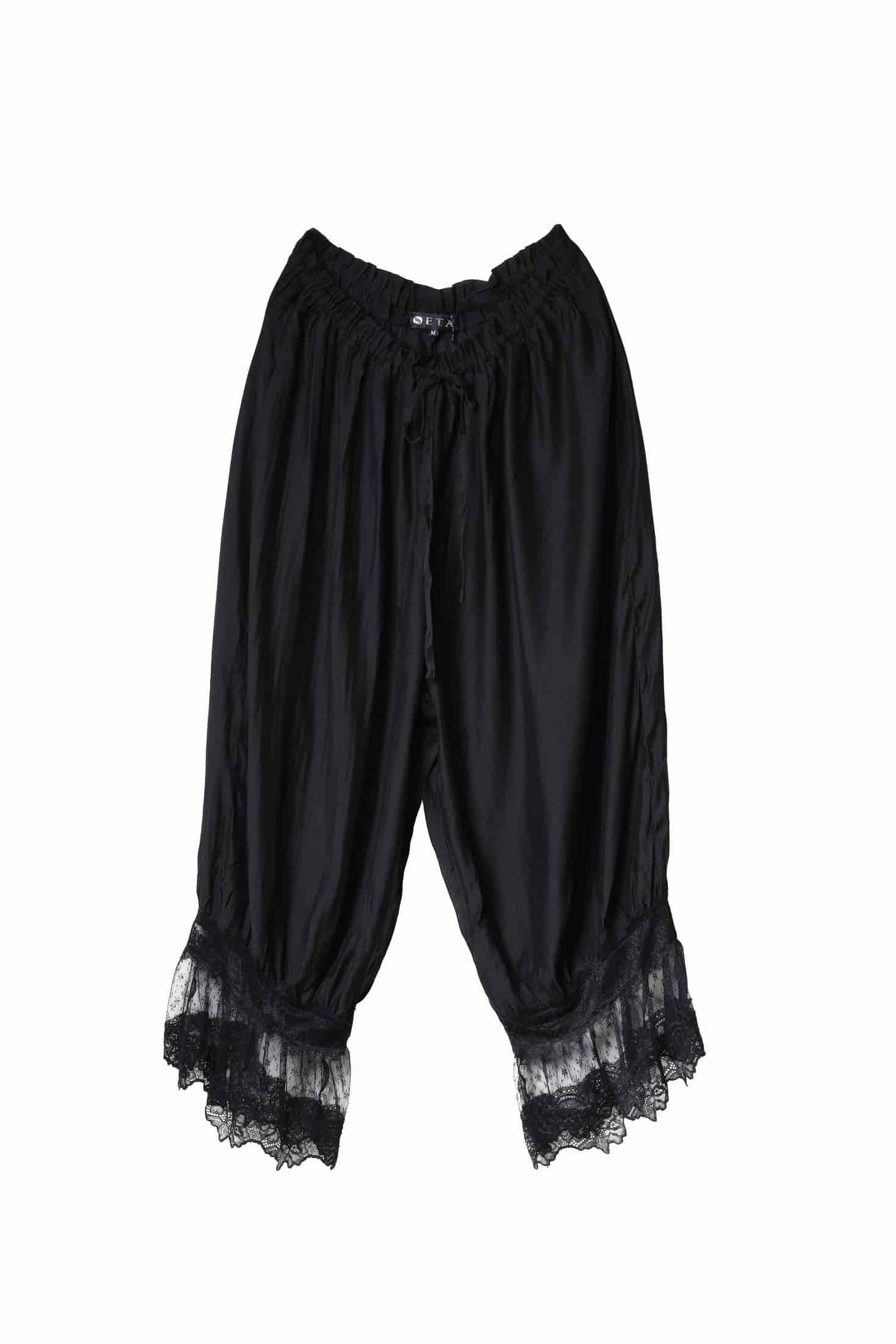 CHANTILLY BAGGY PANTS, BLACK - miniatura 1