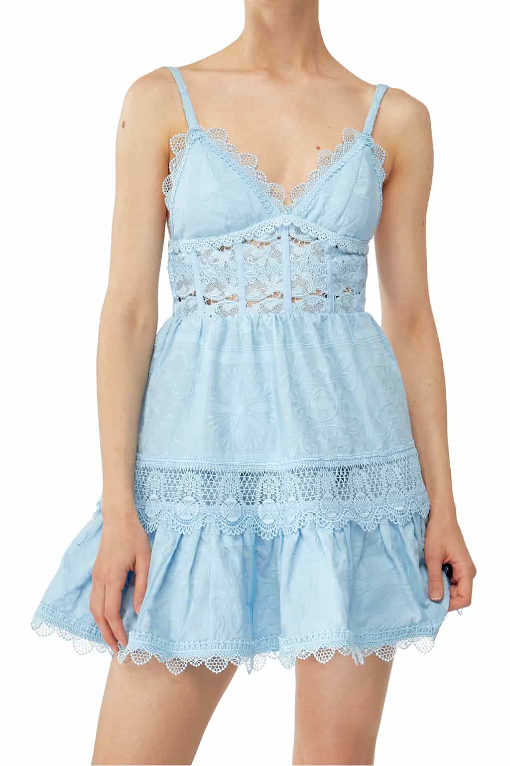 AMARELLE MINI DRESS BLUE - miniatura 2
