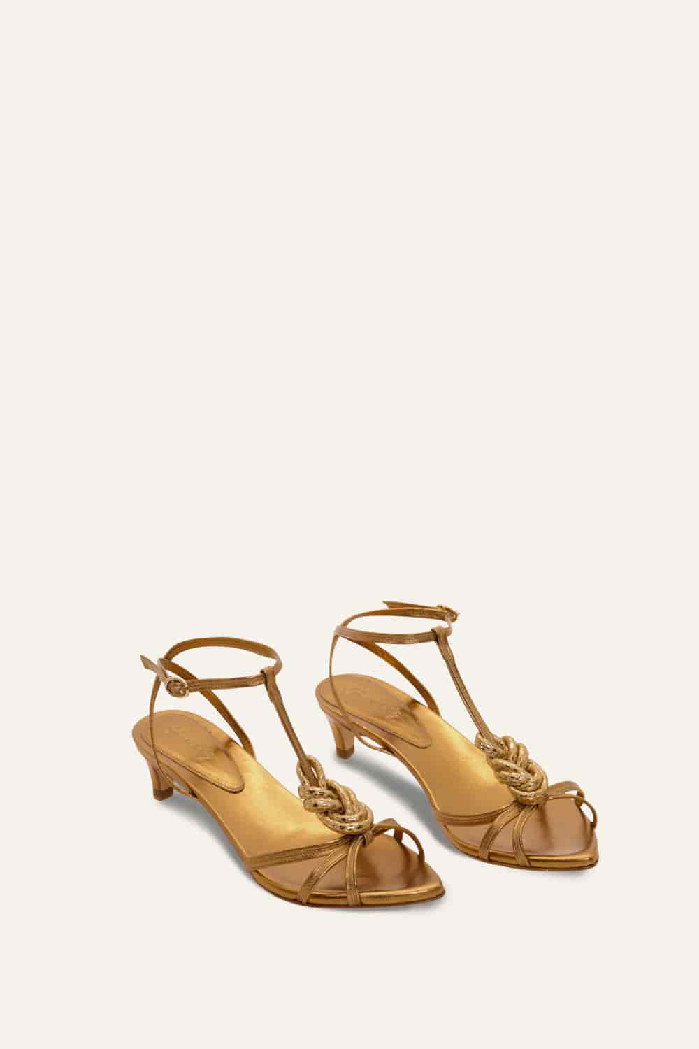 Delhi Dunes Heels in Gold & Black - miniatura 2