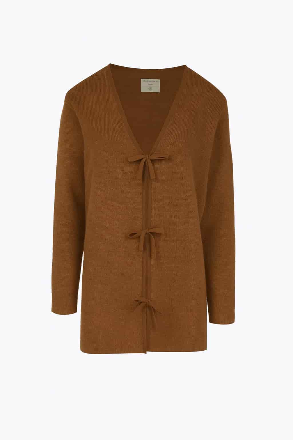 CHERRY KNIT BOW SWEATER - miniatura 1