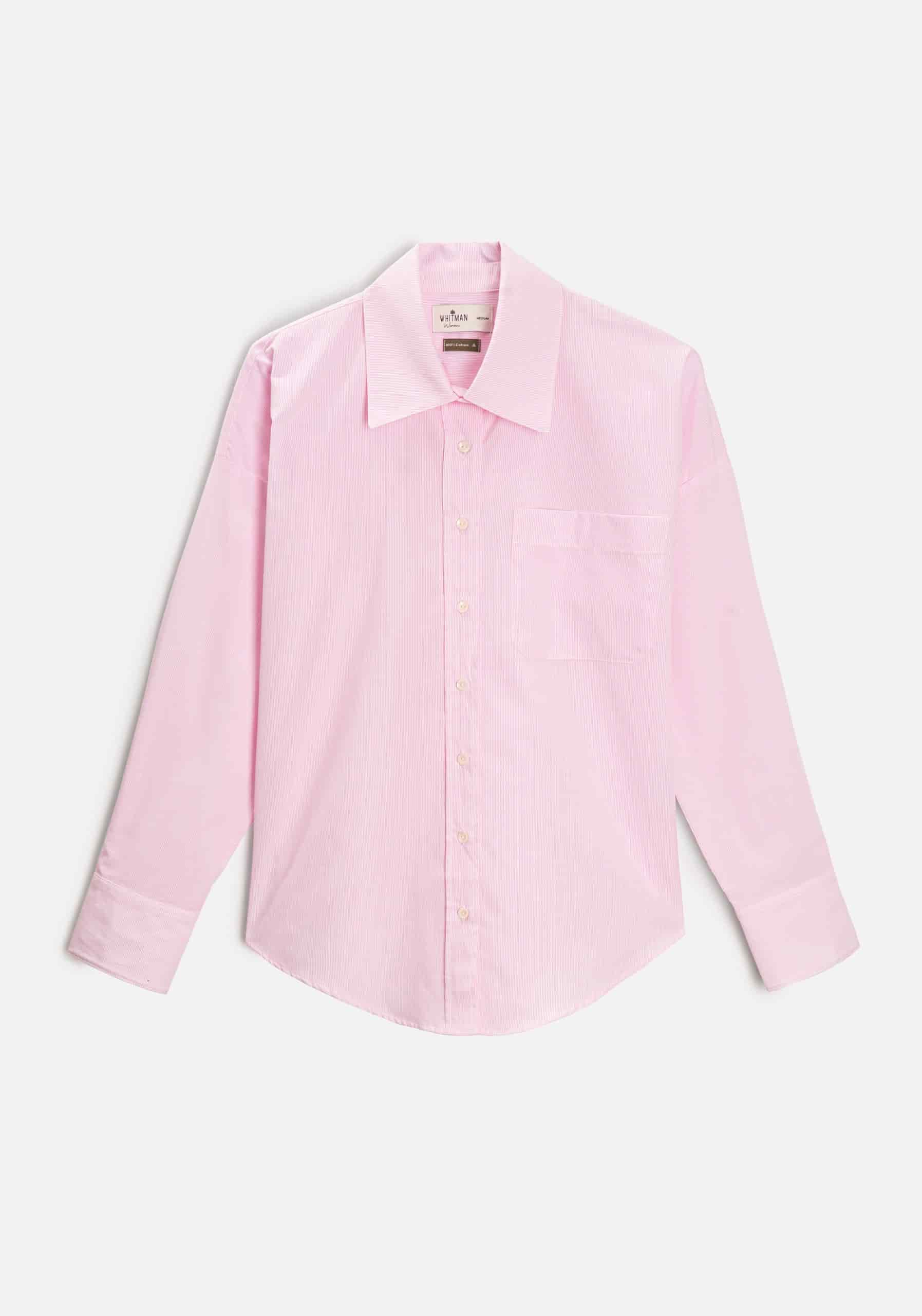 Camisa M Antonella Rayas Del Rosado - miniatura 1