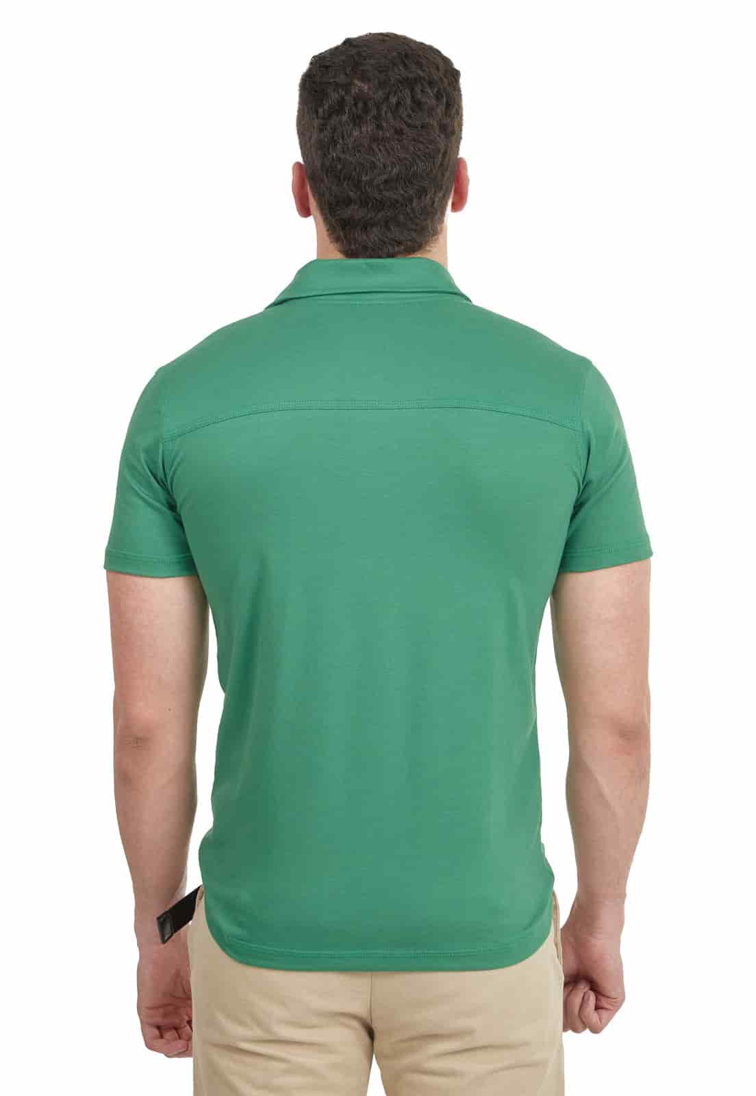 Camiseta tipo polo verde claro - miniatura 2