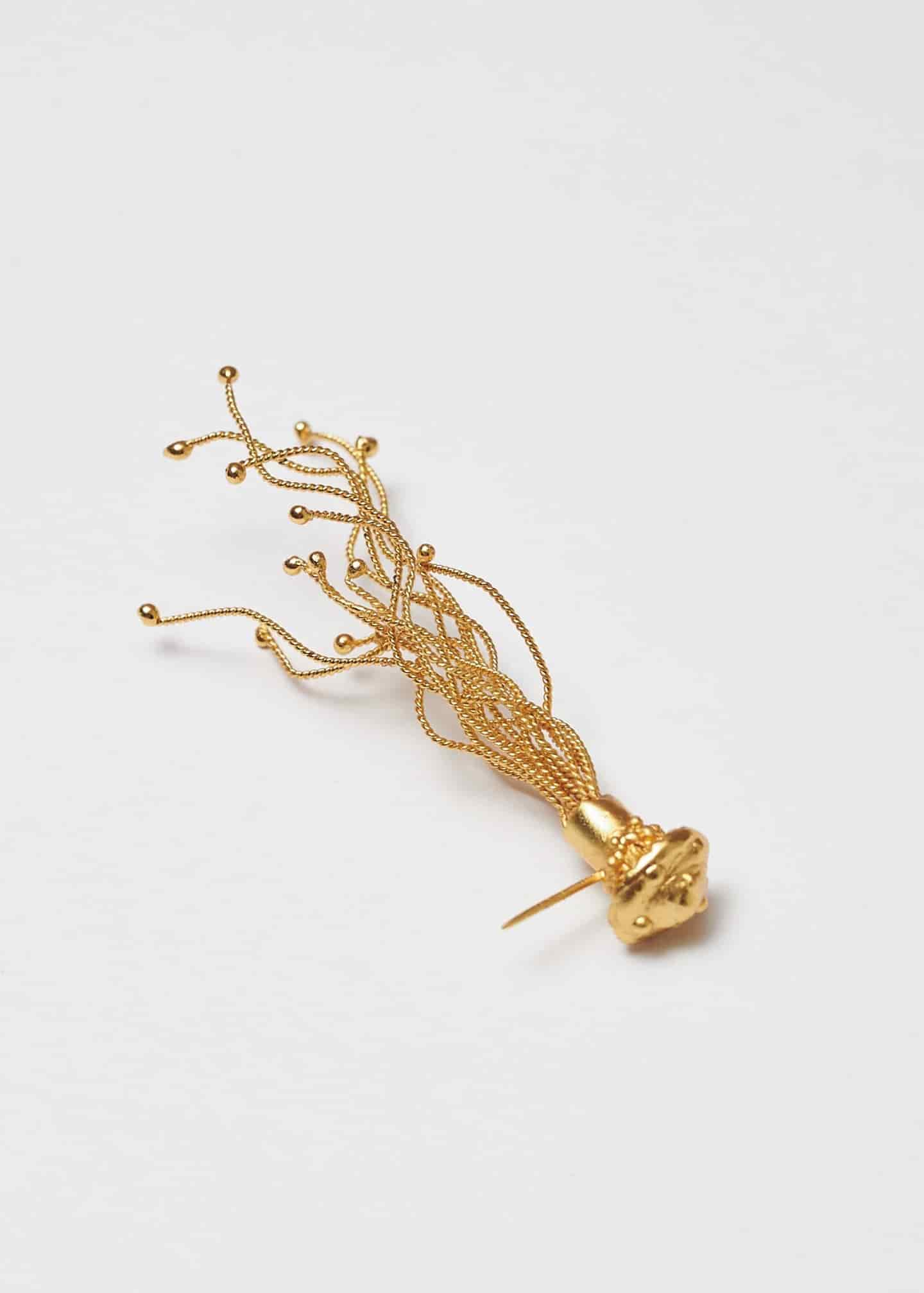 arete broche Micelios Maxi dorado - miniatura 3