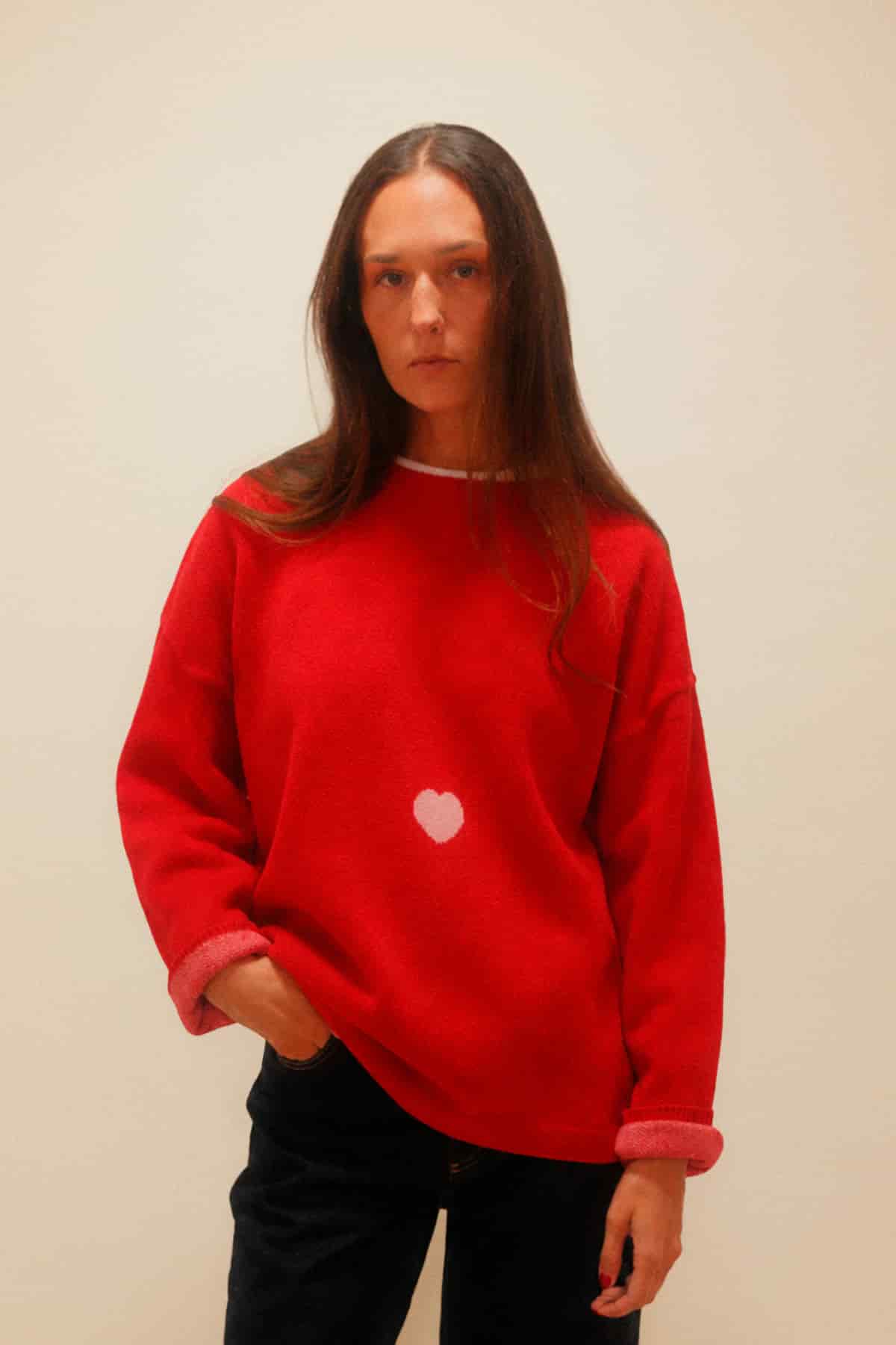 Heart Sweater Red - miniatura 5