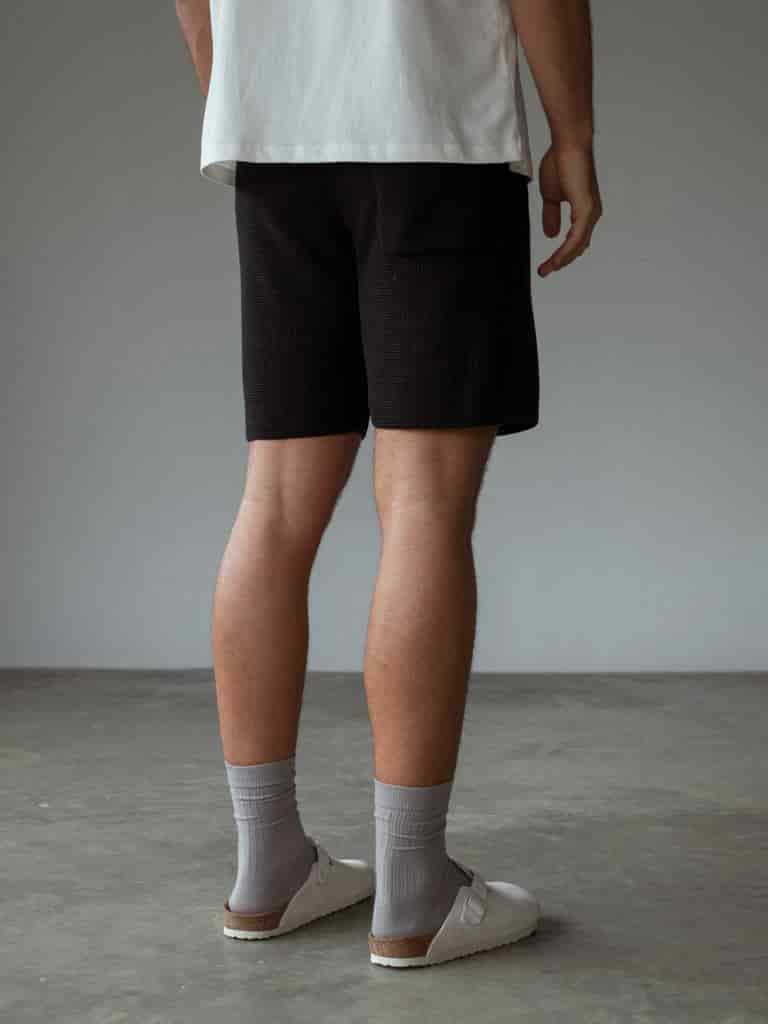 MEN KNIT SHORT - BLACK - miniatura 15