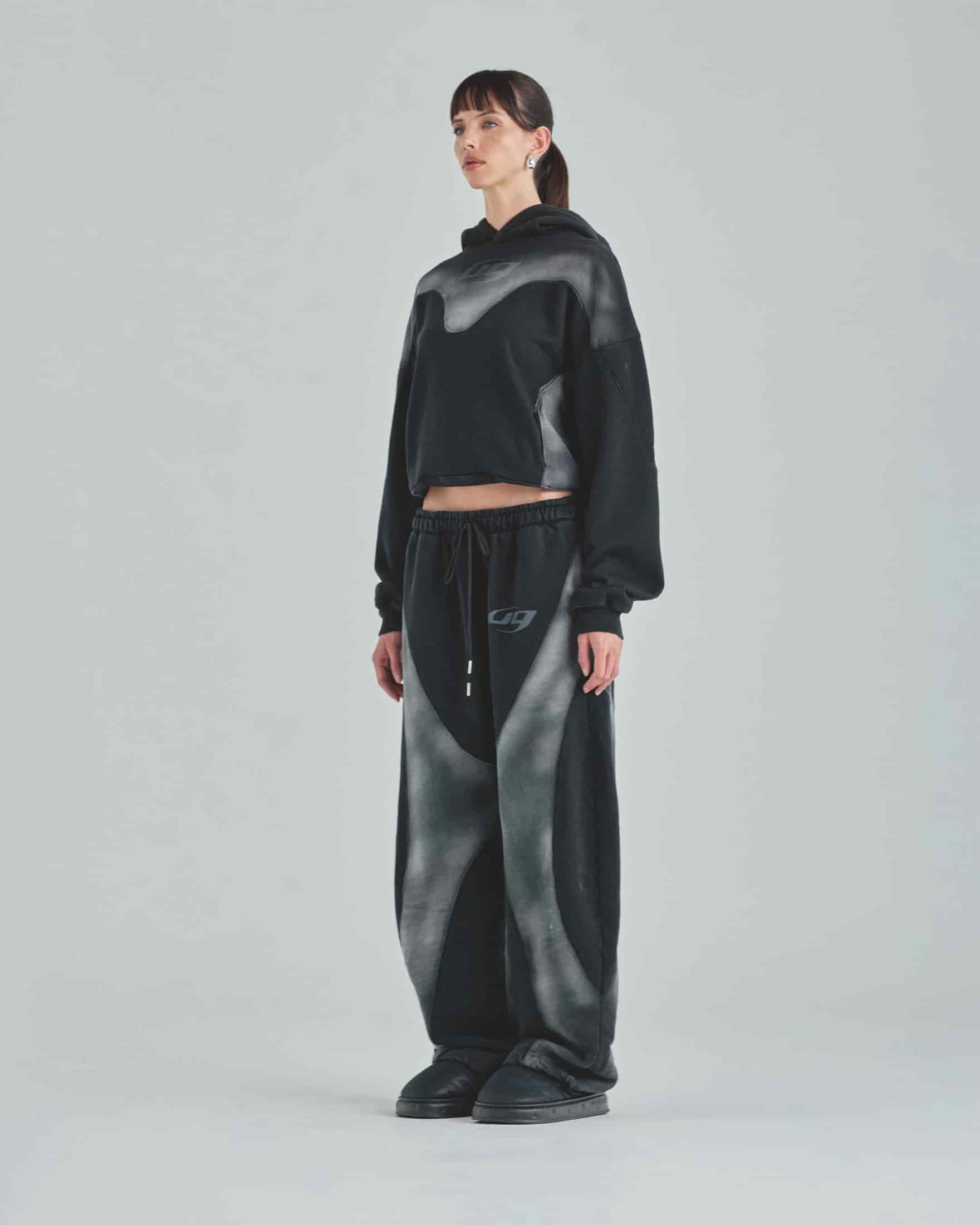 W Act 1 UG Boxy Fit Hoodie Sandblast Black - miniatura 5