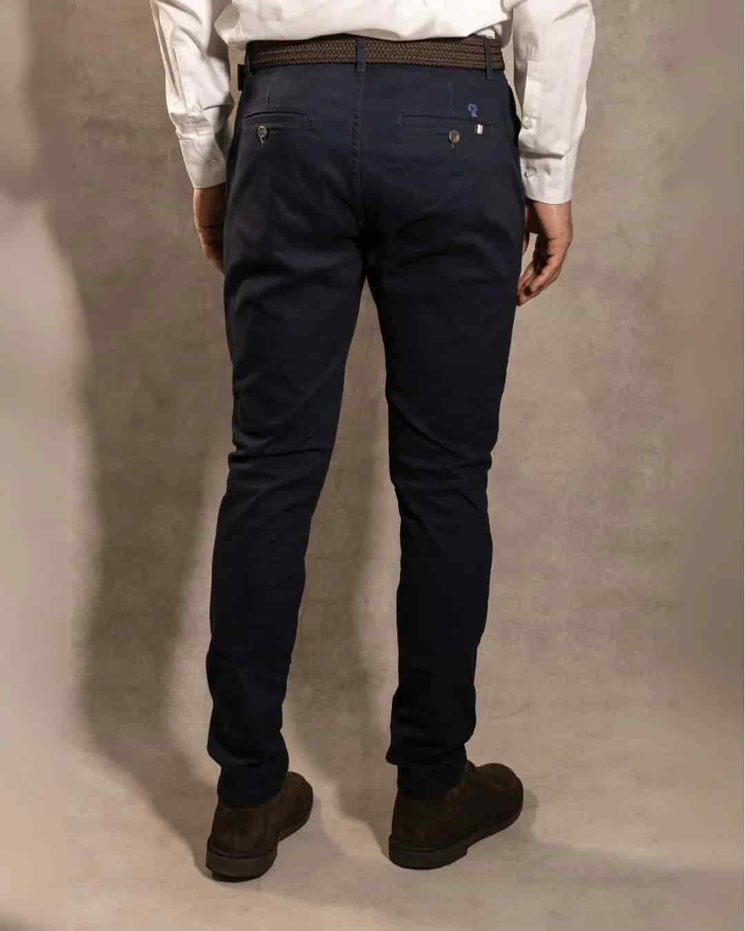 Pantalon Elastico Azul Navy - miniatura 4
