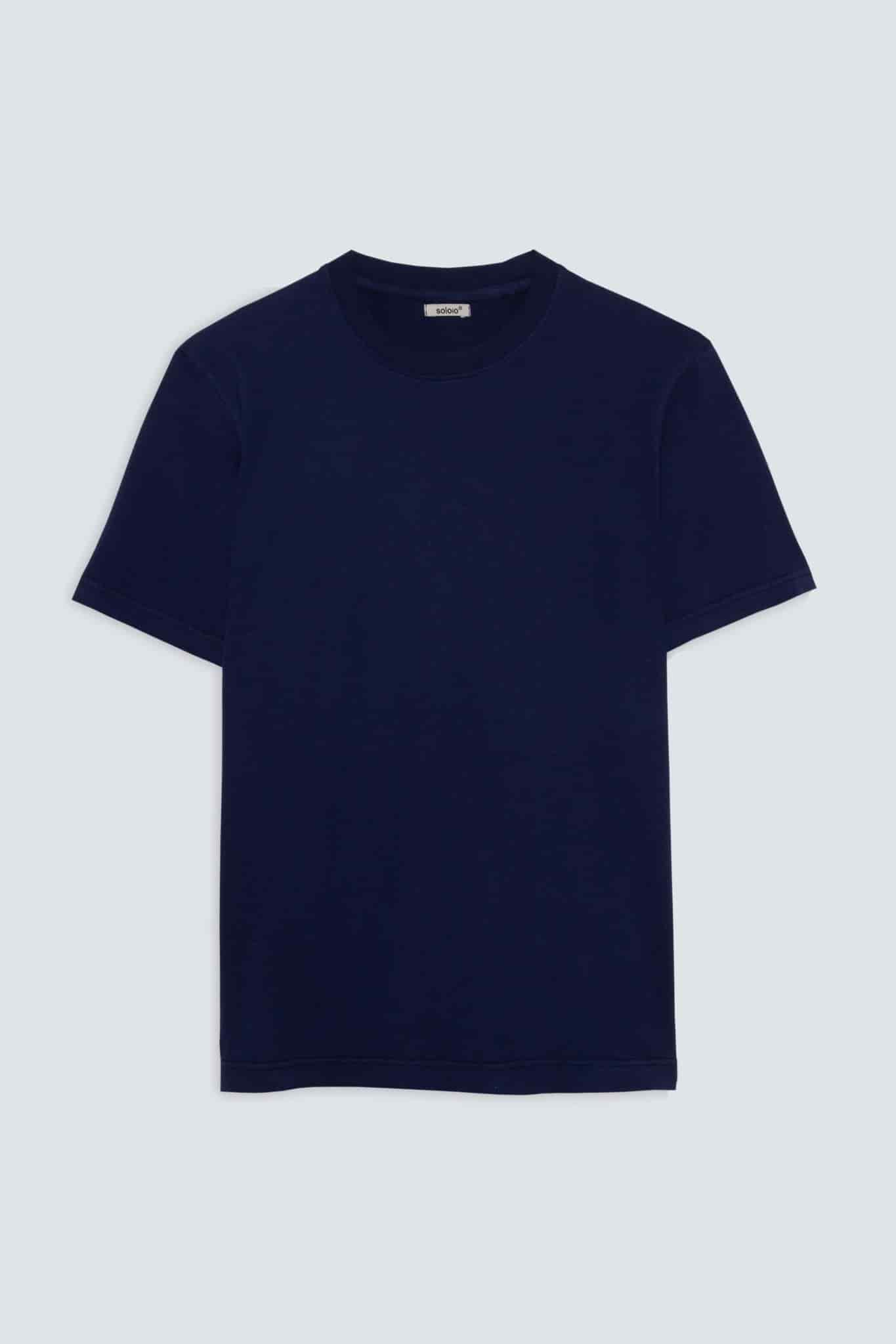 men’s cotton t-shirt navy giorgio - miniatura 1