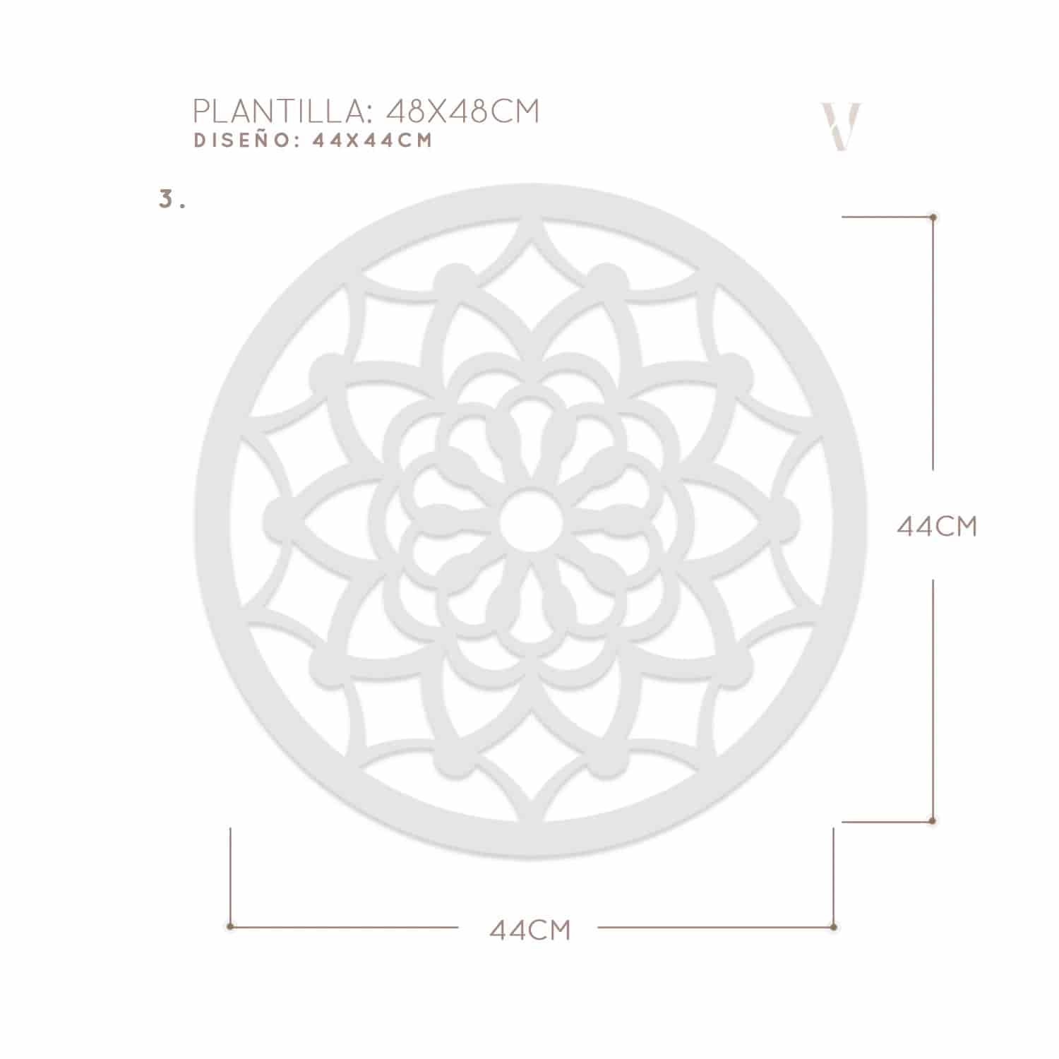 Plantillas para pintar, Vamarú Stencils, Colección Armonía 25cm y 48cm, 5und - miniatura 15