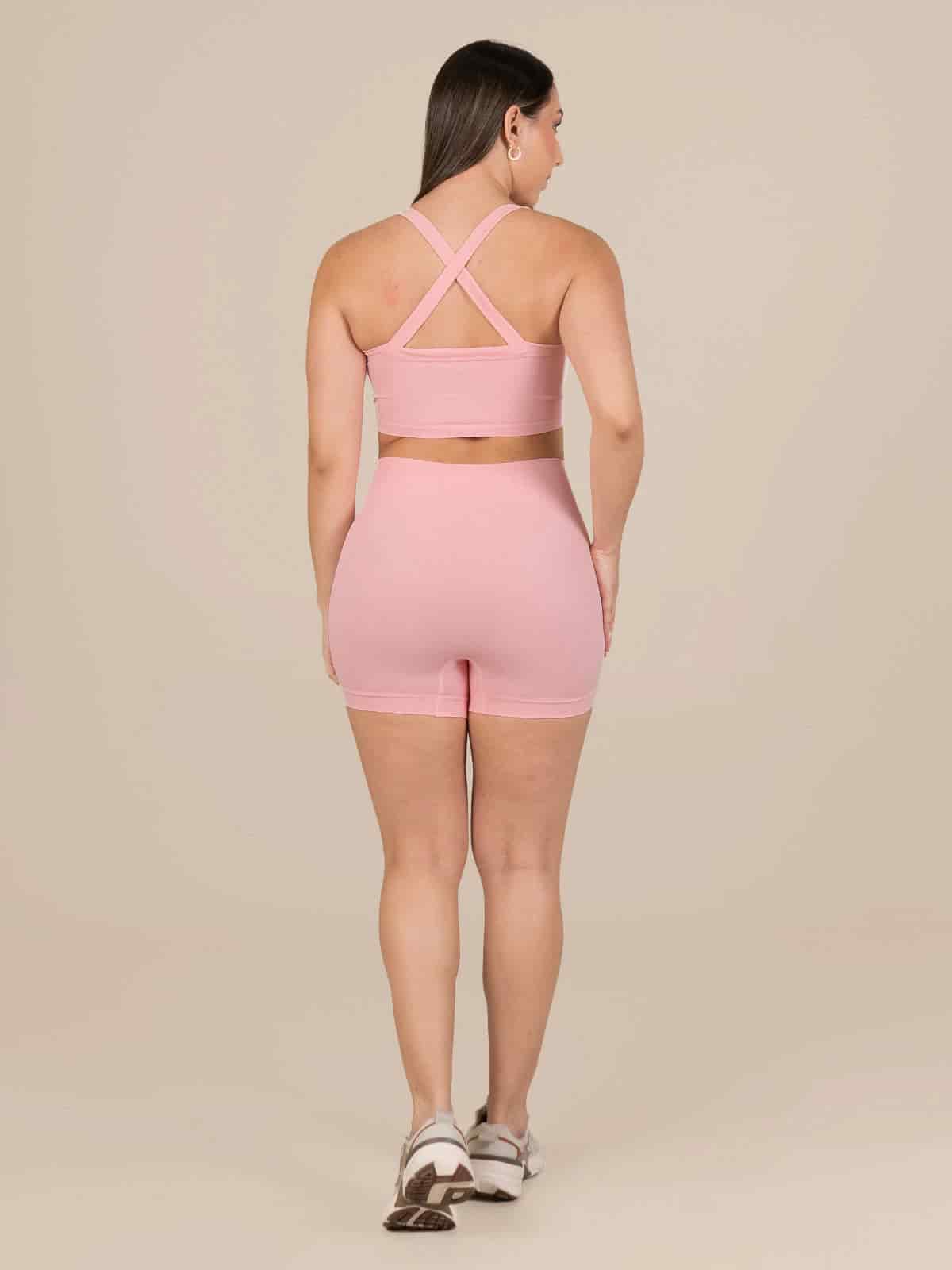 Talia short set seamless rosa - miniatura 2
