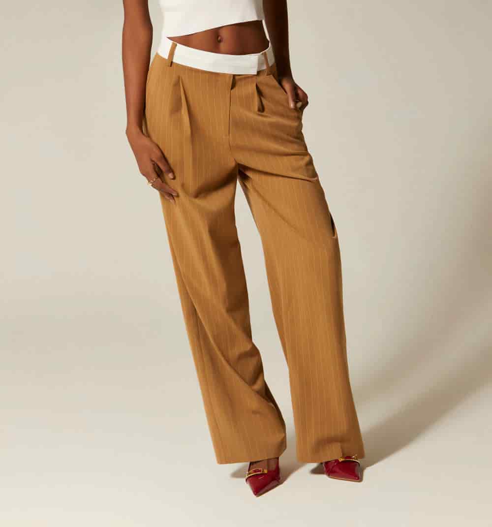 Pantalon  con  contraste  en pretina - miniatura 6