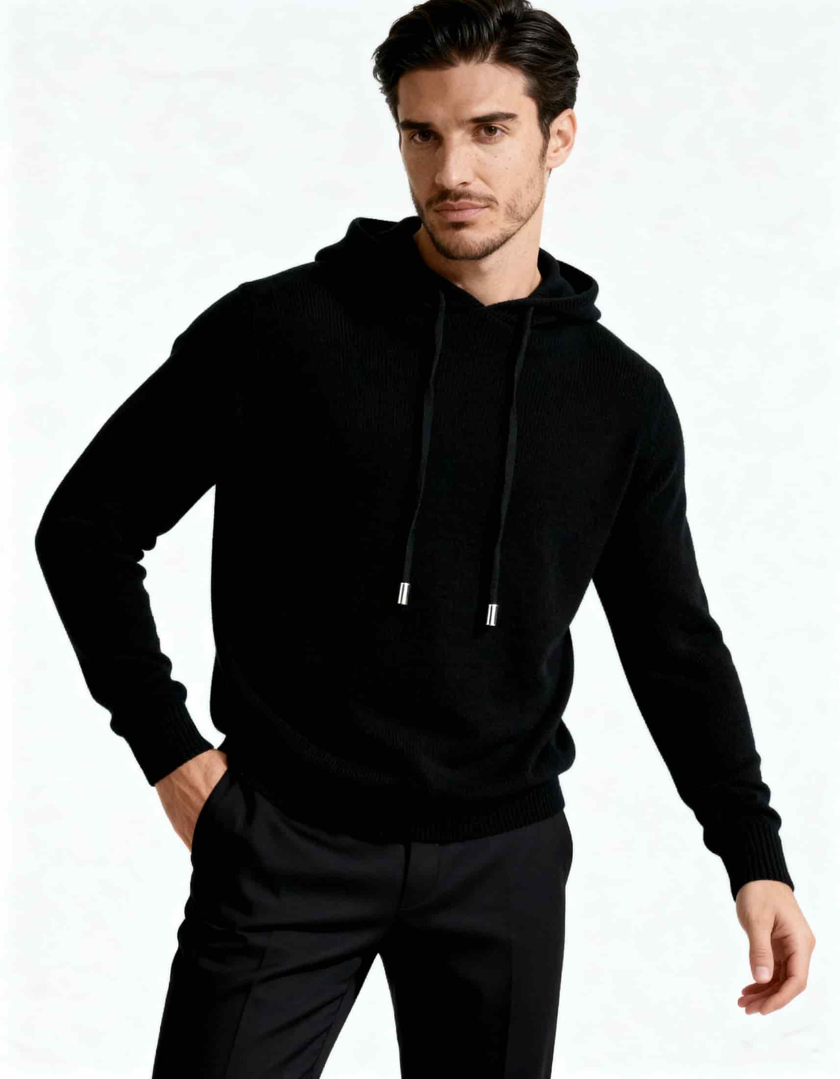 100% Cashmere Hoodie - miniatura 4