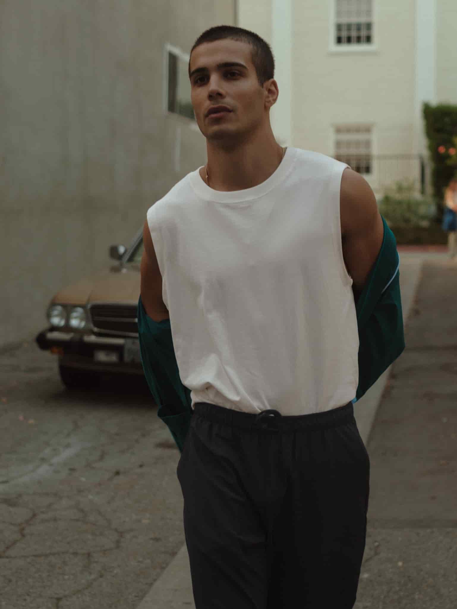 MUSCLE T-SHIRT MEN - SOFT WHITE - miniatura 1