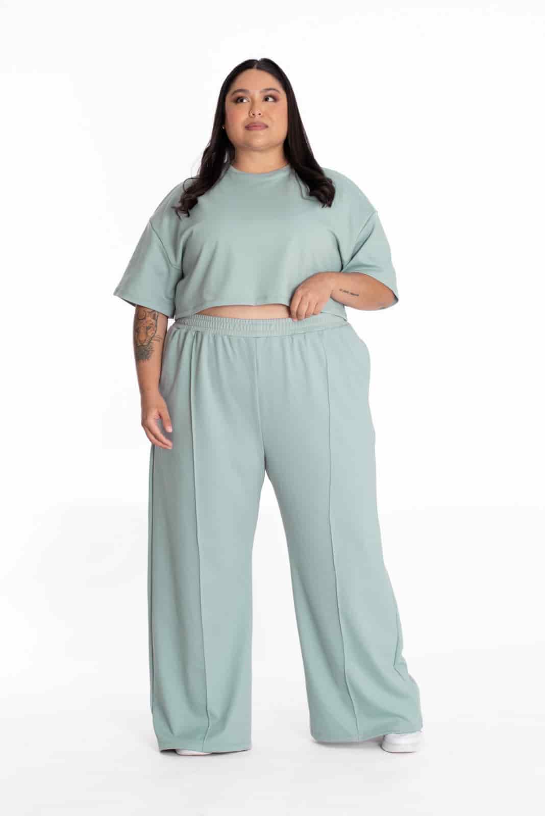 Crop Top Oversize Verde - miniatura 2