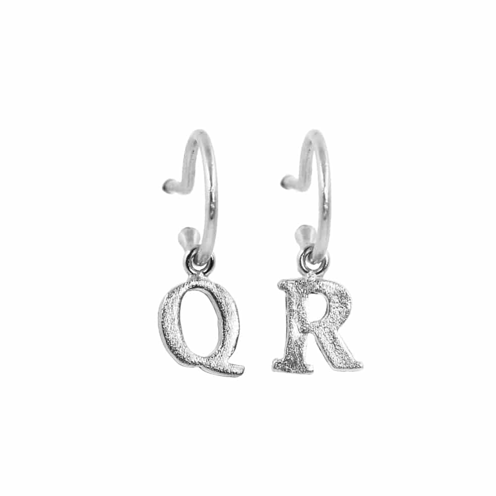 PreOrder Baby Hoops 9mm Letra Plata - miniatura 11