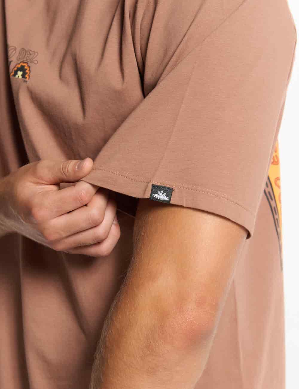 Camiseta oversize Rao marron - miniatura 4
